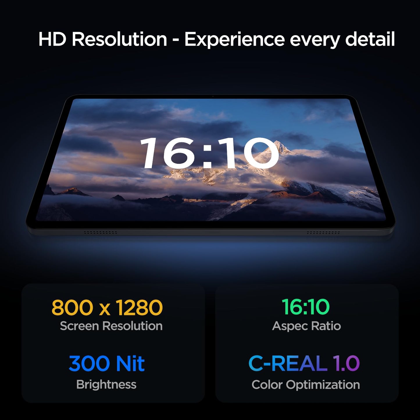 Android Tablet, 10.1 inch Android 15 Tablet, Octa-core CPU, 2 Years Protection, RAM 12GB, ROM 64GB (Up to 2 TB), 800x1280 Resolution, WiFi 6 & Bluetooth 5.4, Dual Speakers, 5MP+8MP, 6000mAh, Black