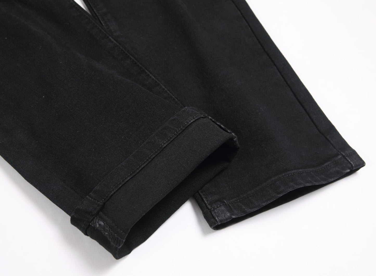 AITITIA Men's Biker Zipper Deco Washed Straight Fit Jeans (40, 002 Light Blue)