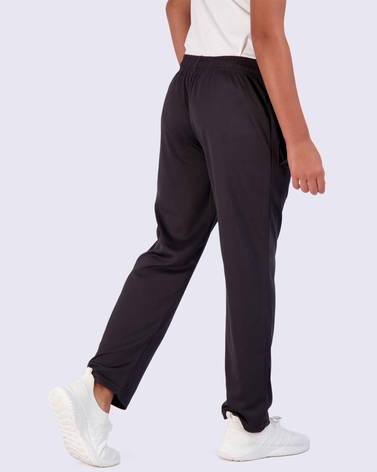 Real Essentials 3 Pack: Boys' Mesh Open Bottom Active Sweatpants 