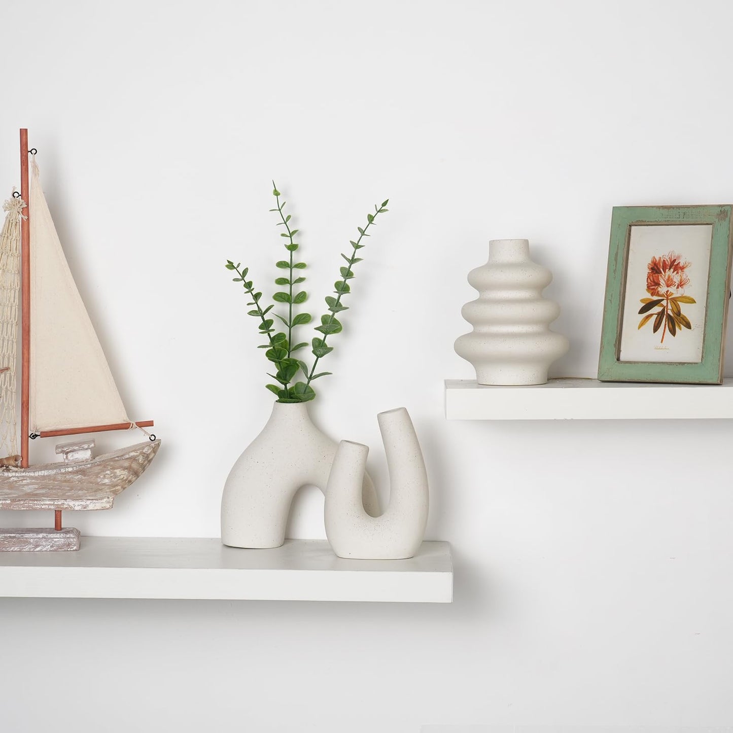 Modern Ceramic Vase Set of 5, Vases Home Decor