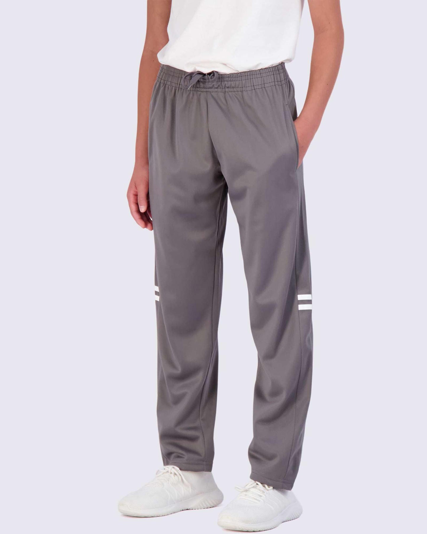 Real Essentials 3 Pack: Boys' Tricot Open Bottom Fleece-Lined Sweatpants.