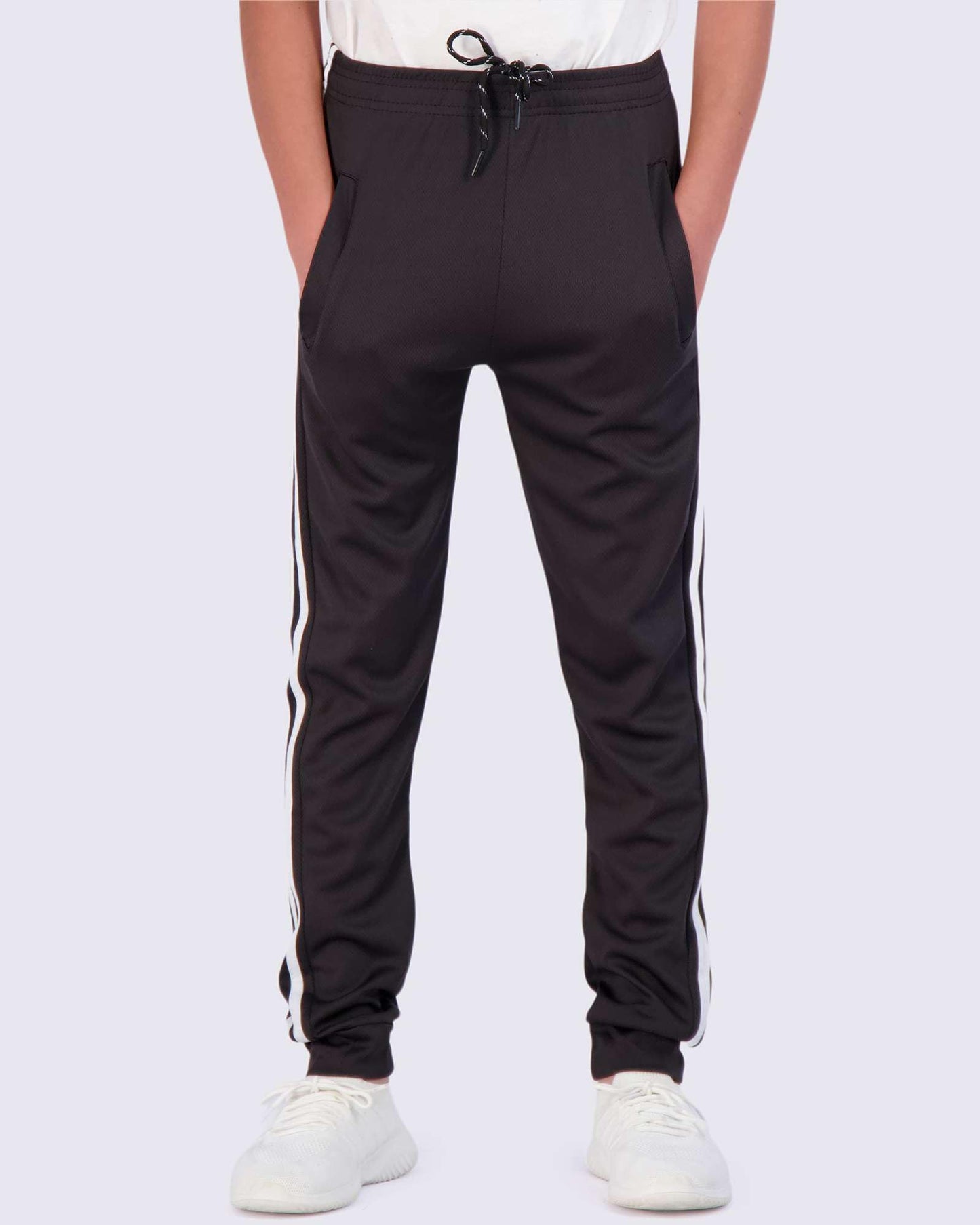 Real Essentials 3) Pack: Boy's Mesh Active Athletic Casual Jogger Sweatpants with Pockets .