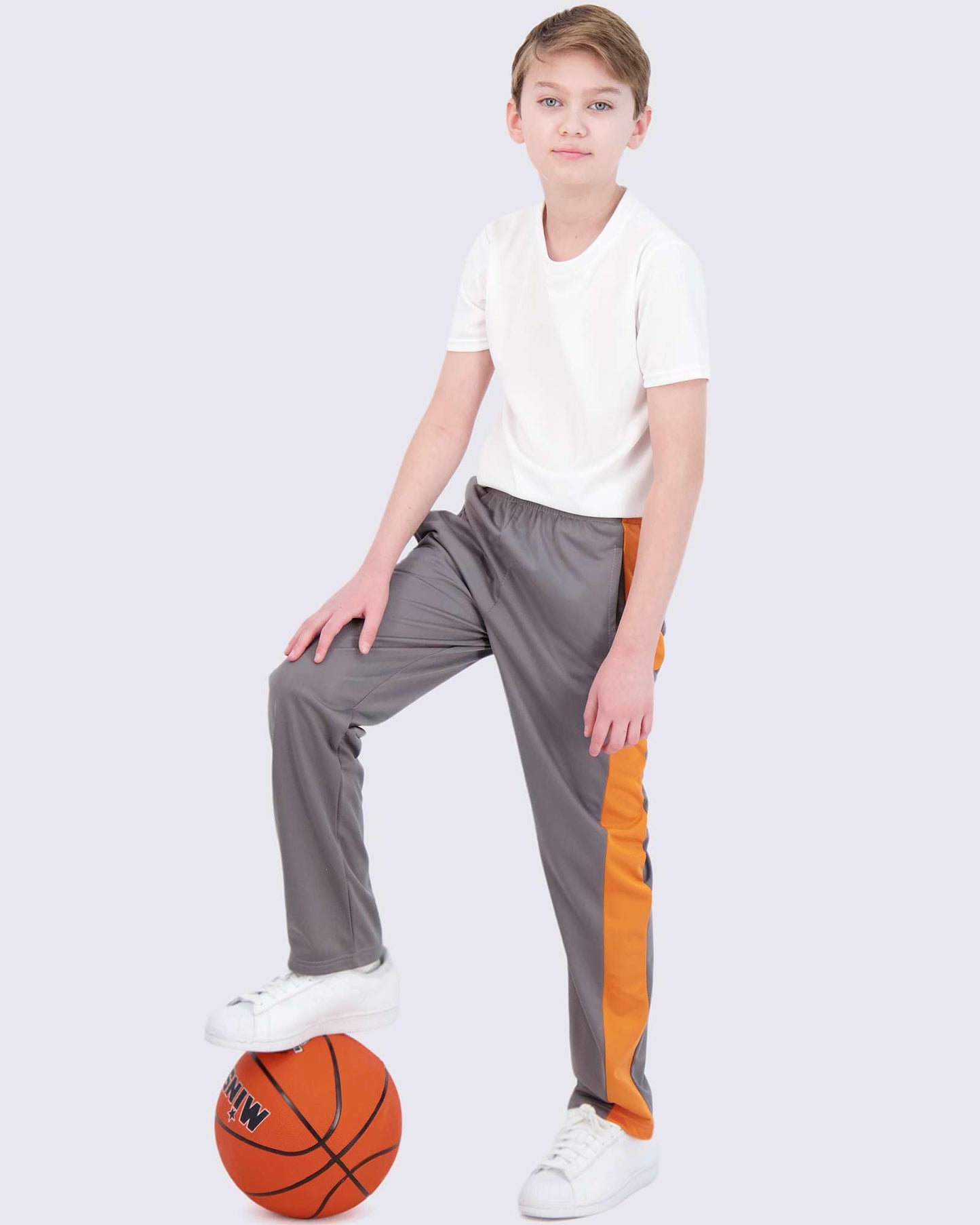 Real Essentials 3 Pack: Boys' Tricot Open Bottom Fleece-Lined Sweatpants with Pockets