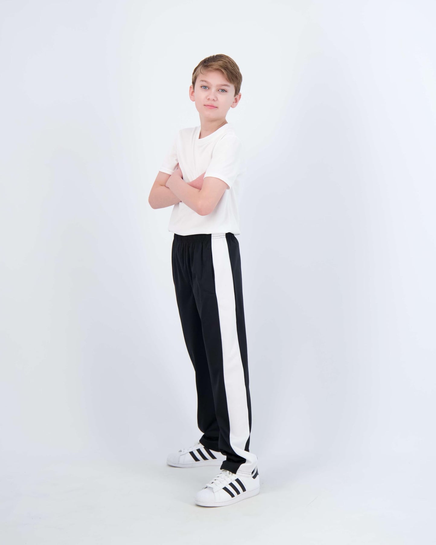 Real Essentials 3 Pack: Boys' Tricot Open Bottom Fleece-Lined Sweatpants with Pockets