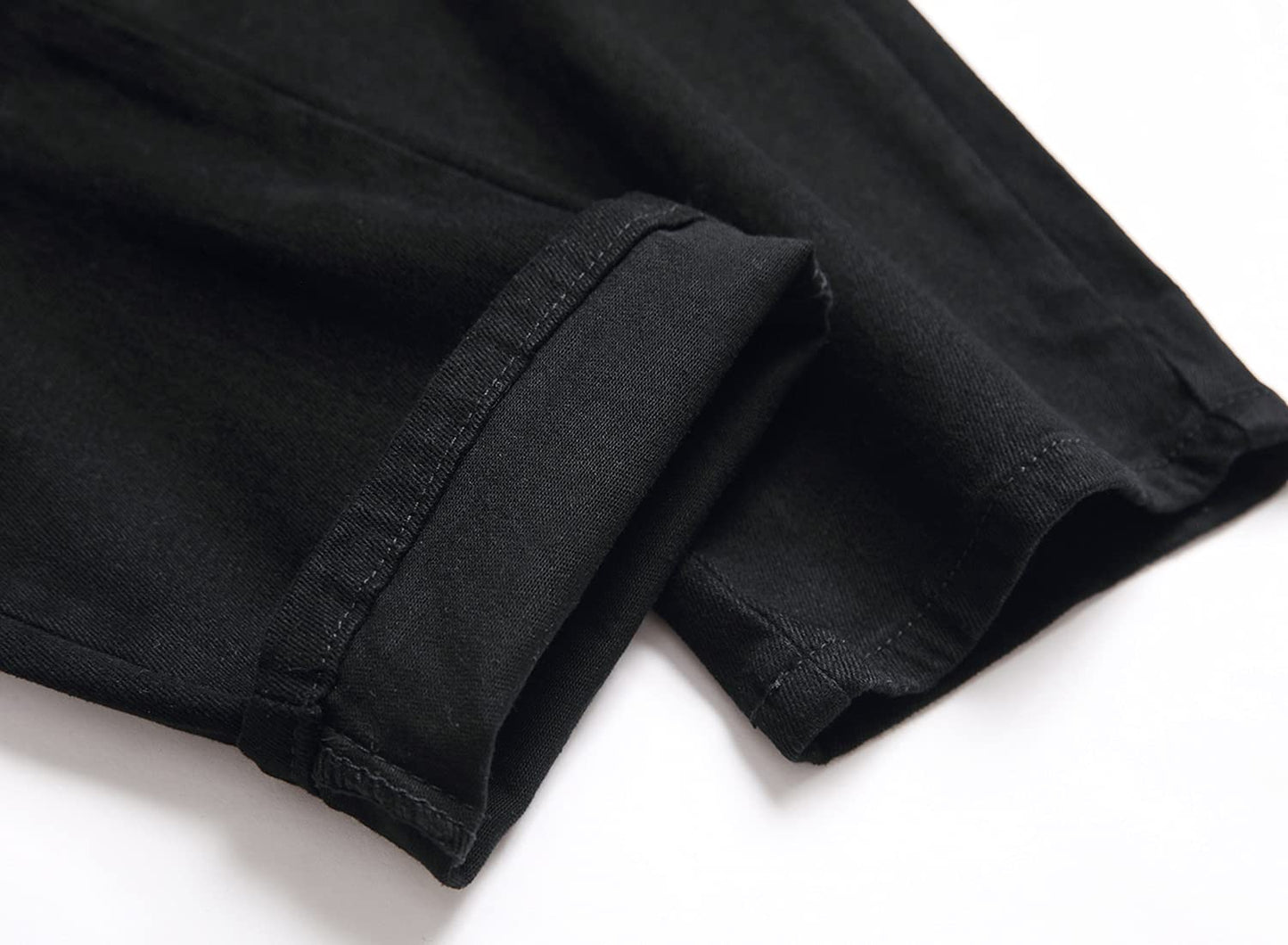 AITITIA Men's Biker Zipper Deco Washed Straight Fit Jeans (40, 002 Light Blue)