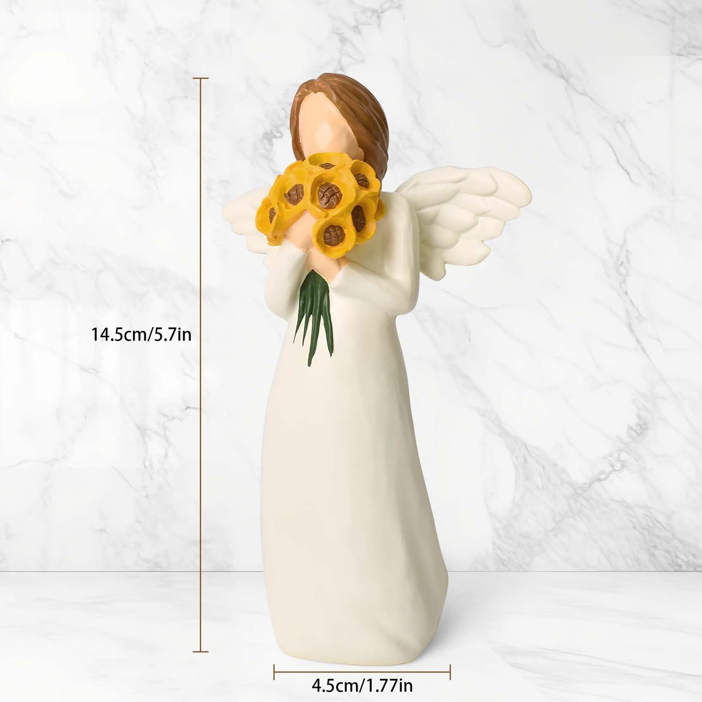 CUNTAUK Guardian Angel Statue, Healing Angel Figurines for Women.