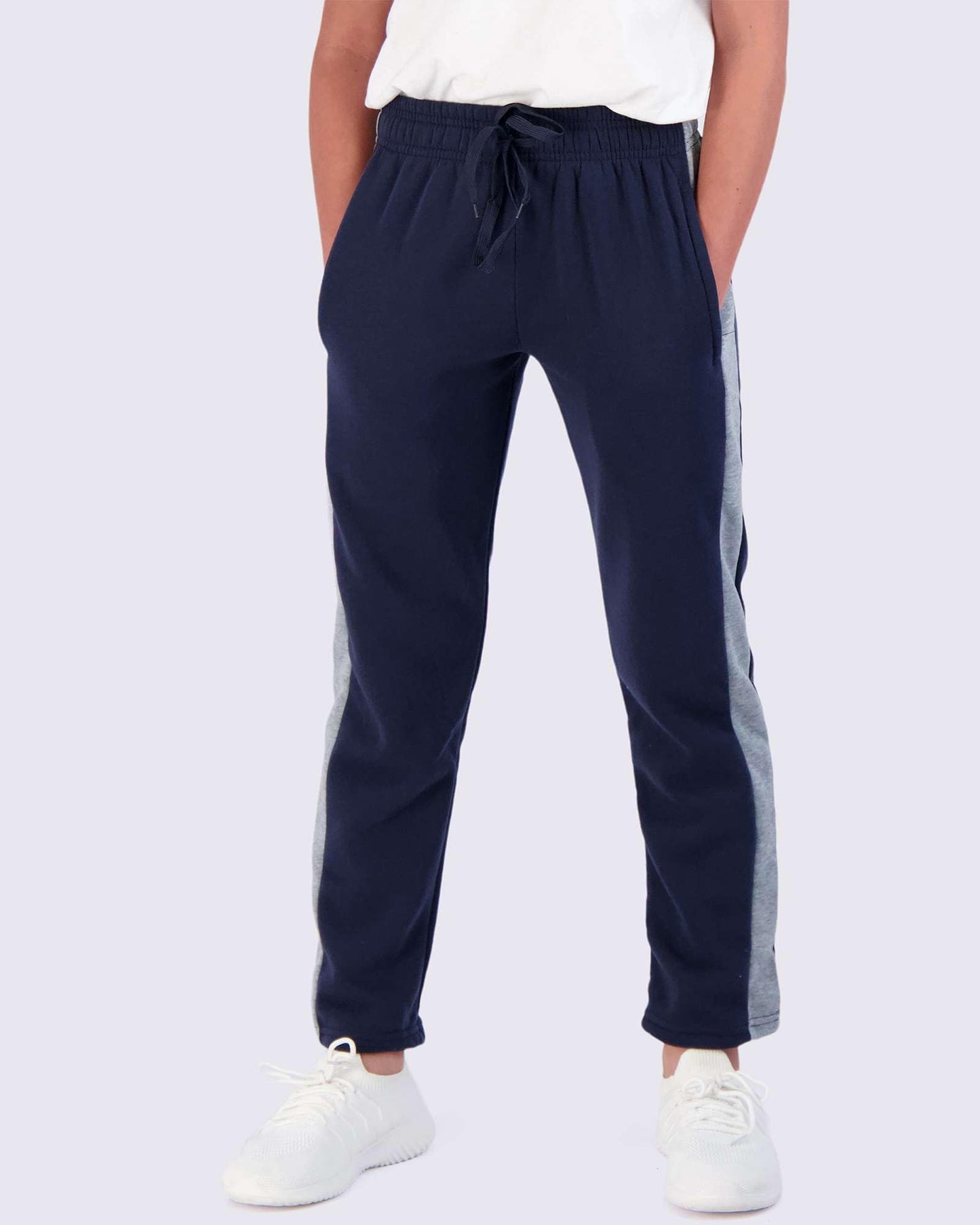 Real Essentials 3 Pack: Boys Tech Fleece Jogger Active Sweatpants with Pockets