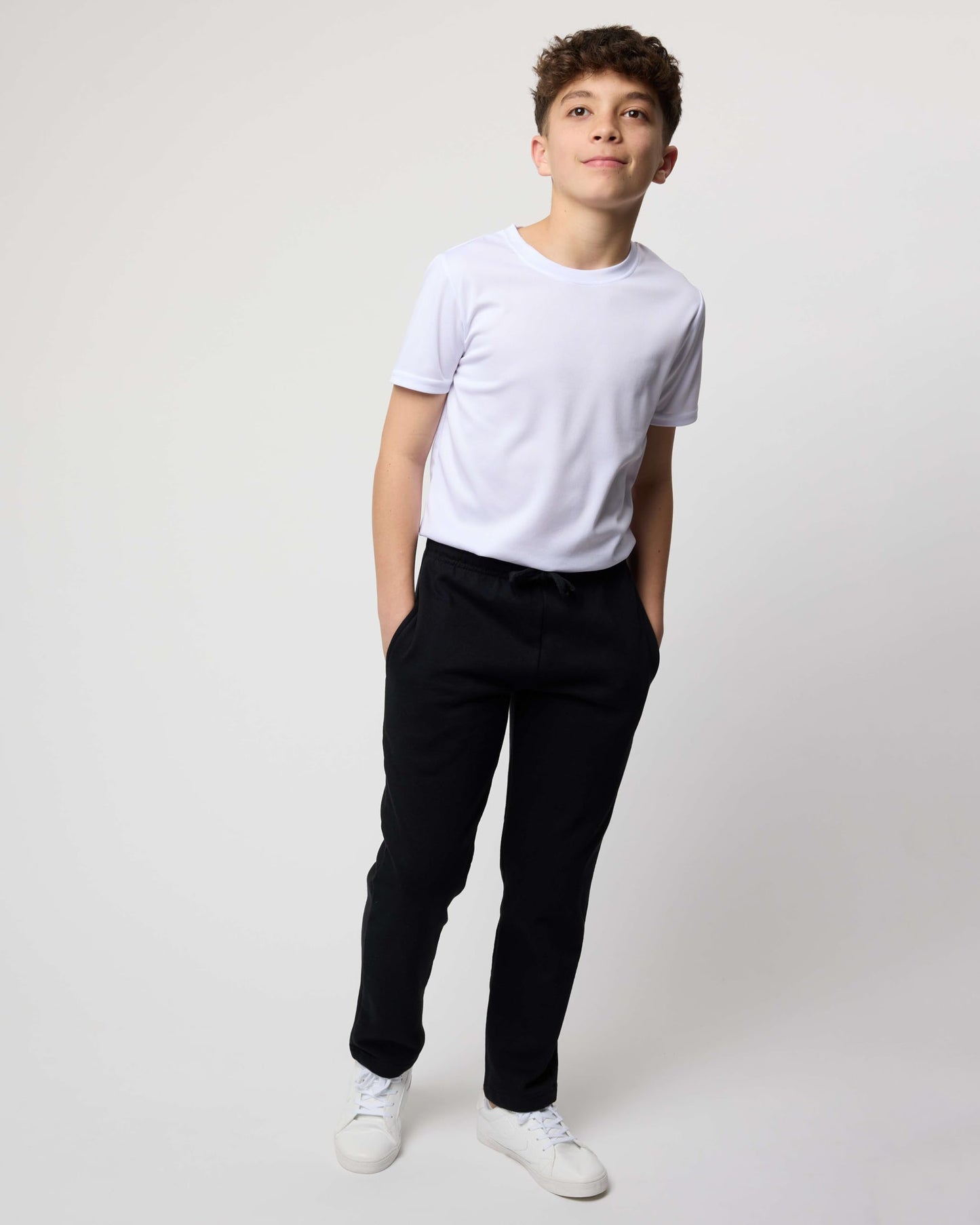 Real Essentials 3 Pack: Boys Tech Fleece Jogger Active Sweatpants with Pockets