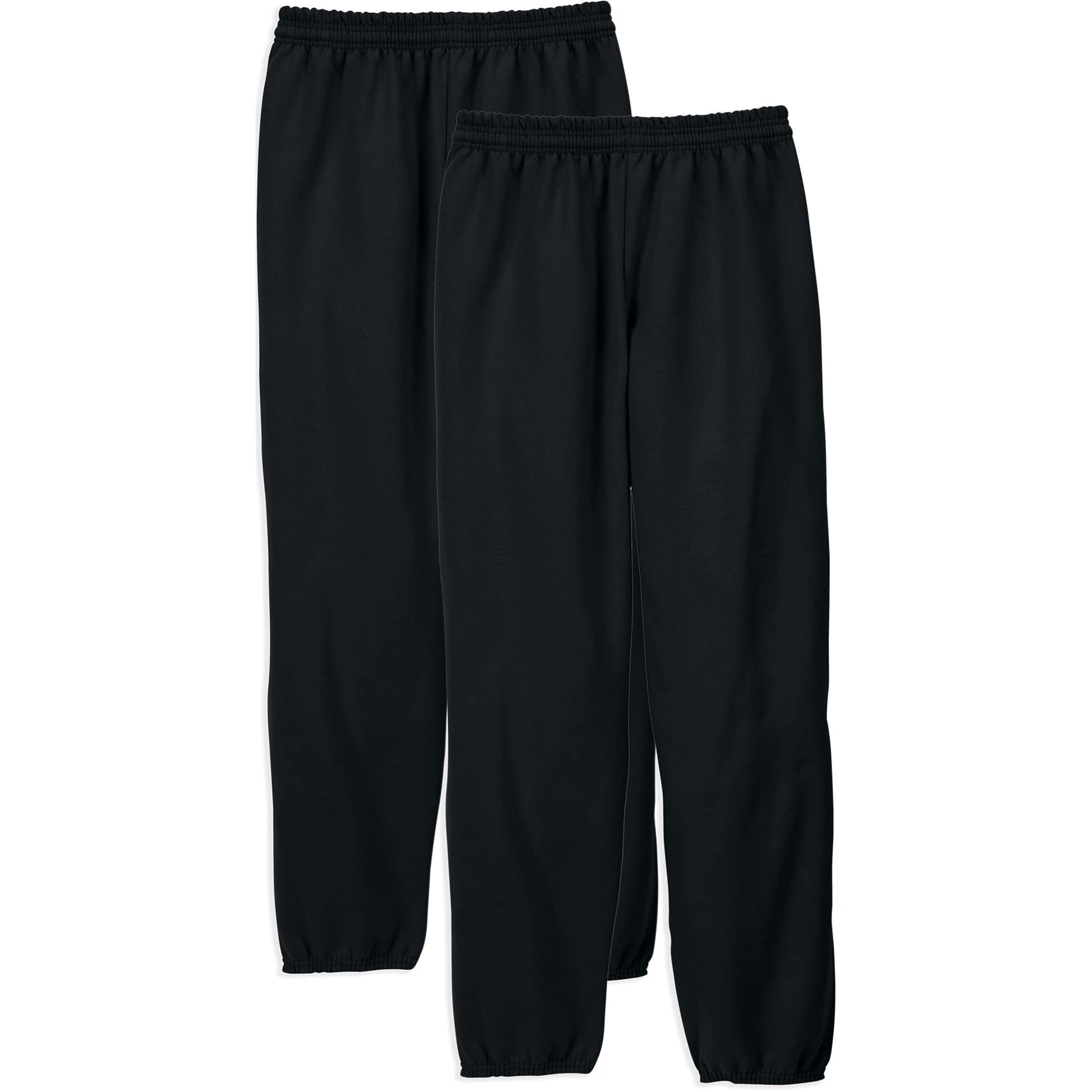 Hanes Men's EcoSmart Non-Pocket Sweatpant (Pack of 2), Light Steel, Large