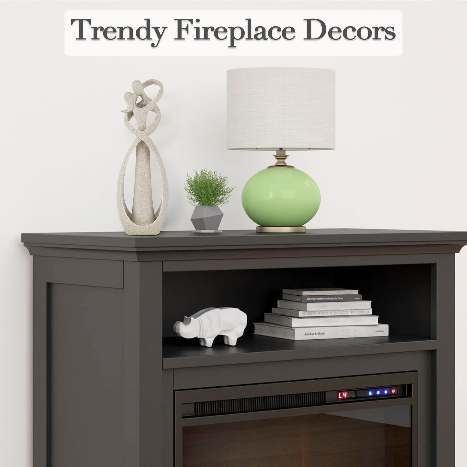 Trycooling Kissing Lovers Statue Abstract Sculpture Resin Statues 