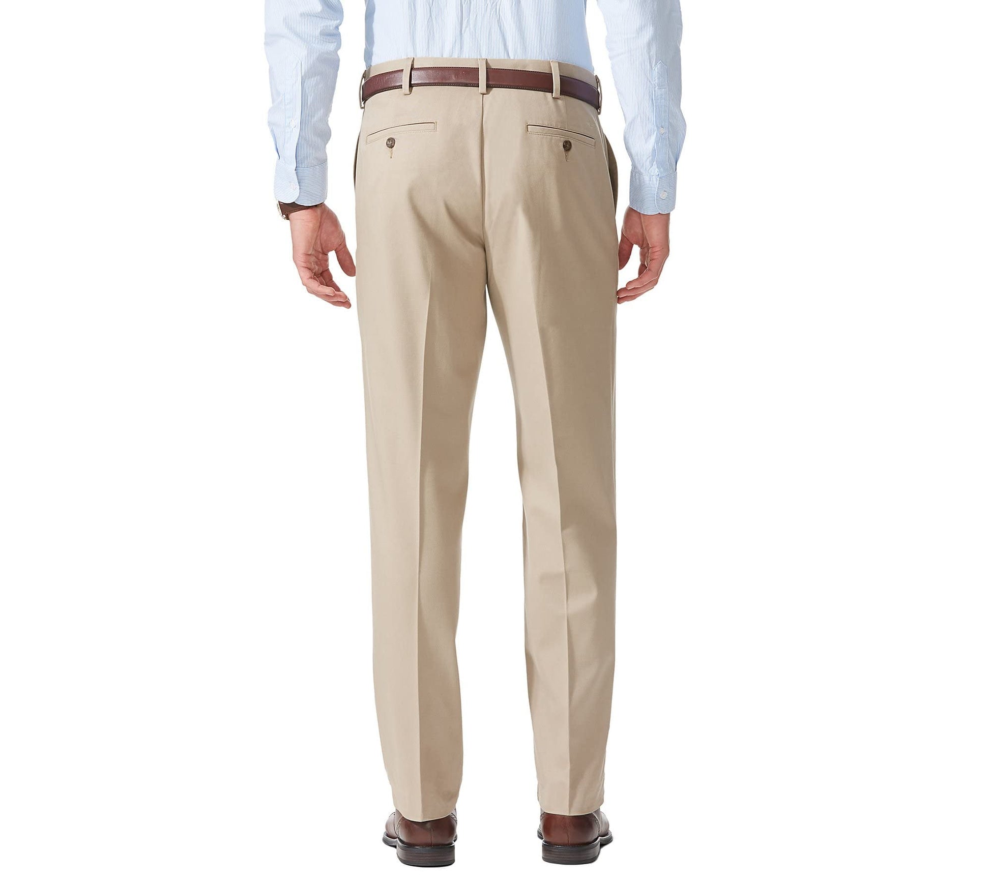 Dockers Men's Relaxed Fit Comfort Pants, British Khaki, 34W x 29L