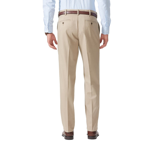 Dockers Men's Relaxed Fit Comfort Pants, British Khaki, 34W x 29L