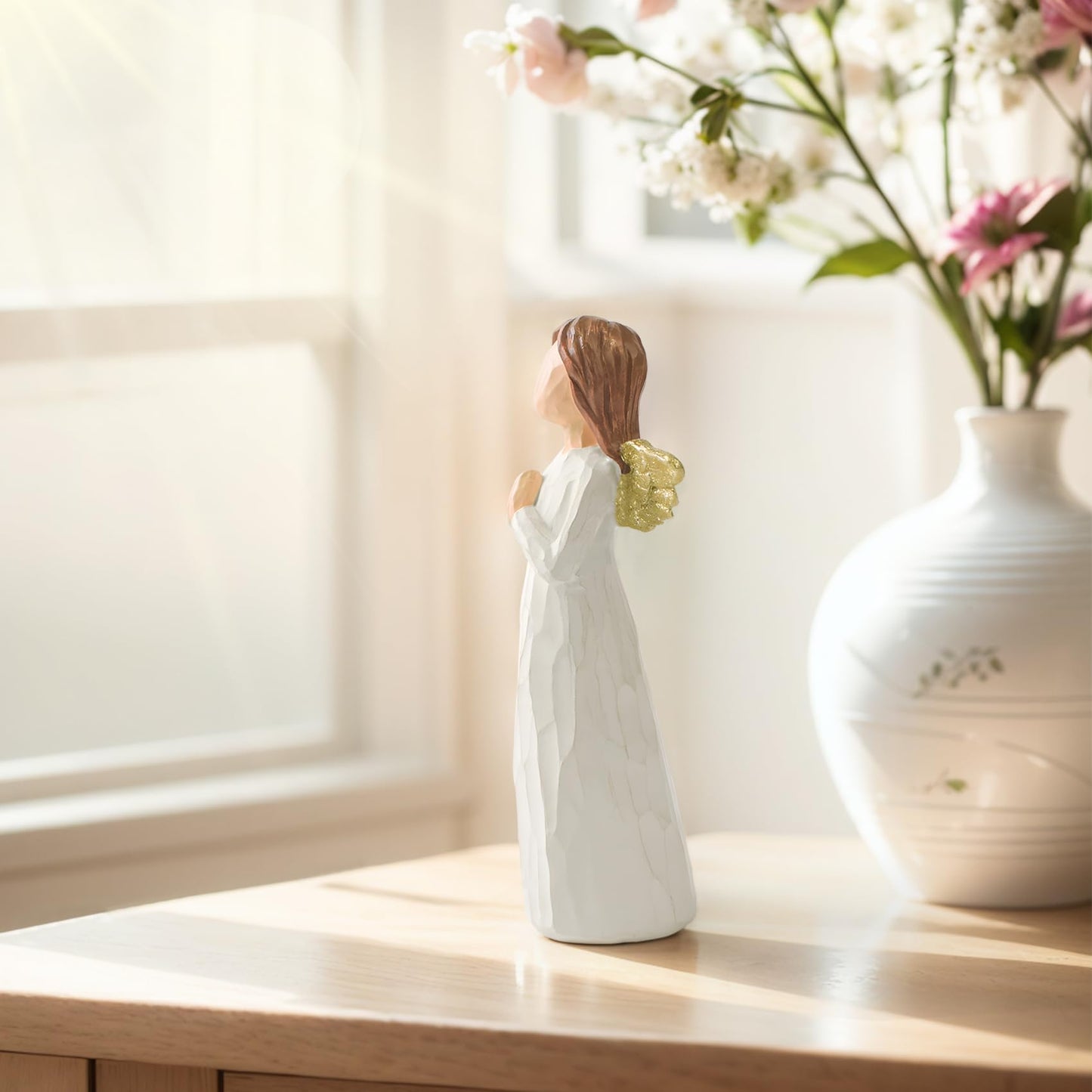 CUNTAUK Guardian Angel Statue, Healing Angel Figurines for Women.