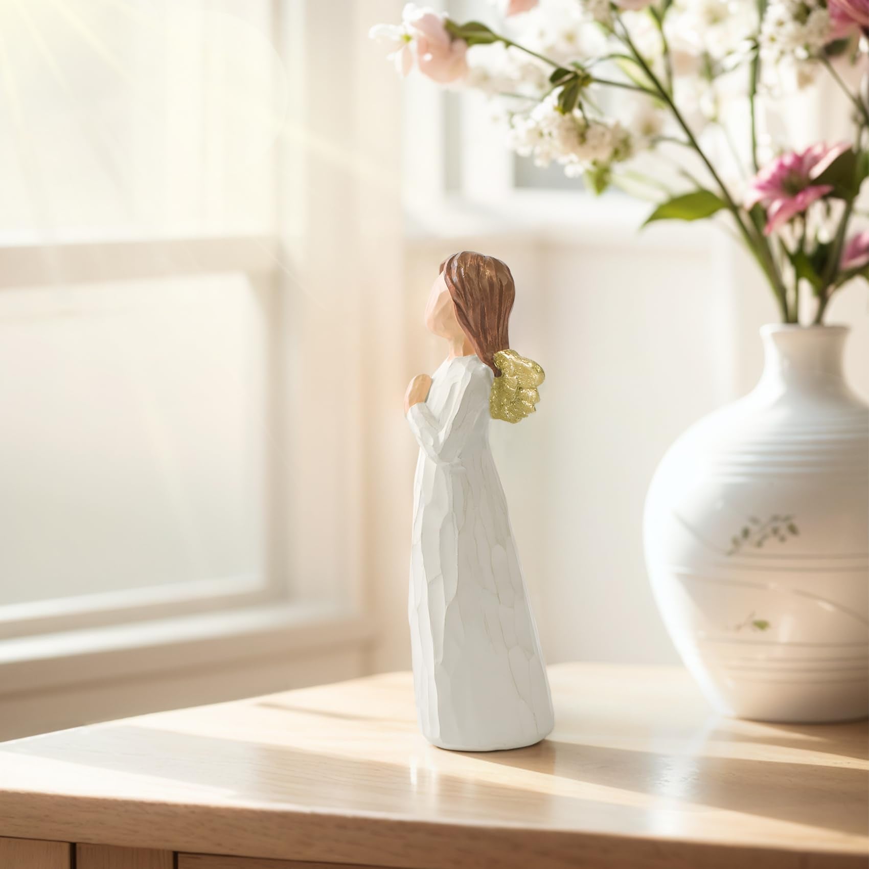 CUNTAUK Guardian Angel Statue, Healing Angel Figurines for Women.