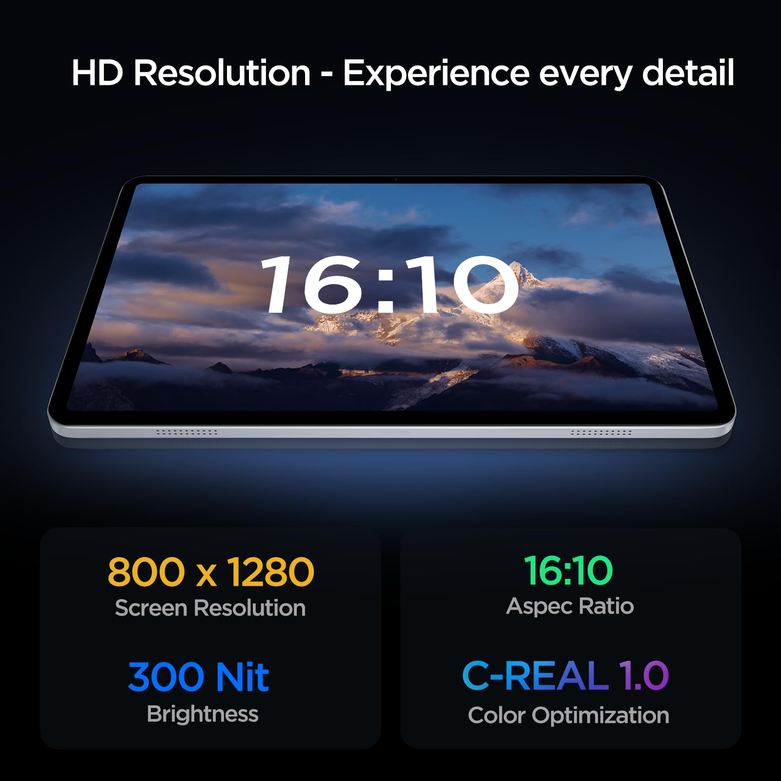 Android Tablet, 10.1 inch Android 15 Tablet, Octa-core CPU, 2 Years Protection, RAM 12GB, ROM 64GB (Up to 2 TB), 800x1280 Resolution, WiFi 6 & Bluetooth 5.4, Dual Speakers, 5MP+8MP, 6000mAh, Black