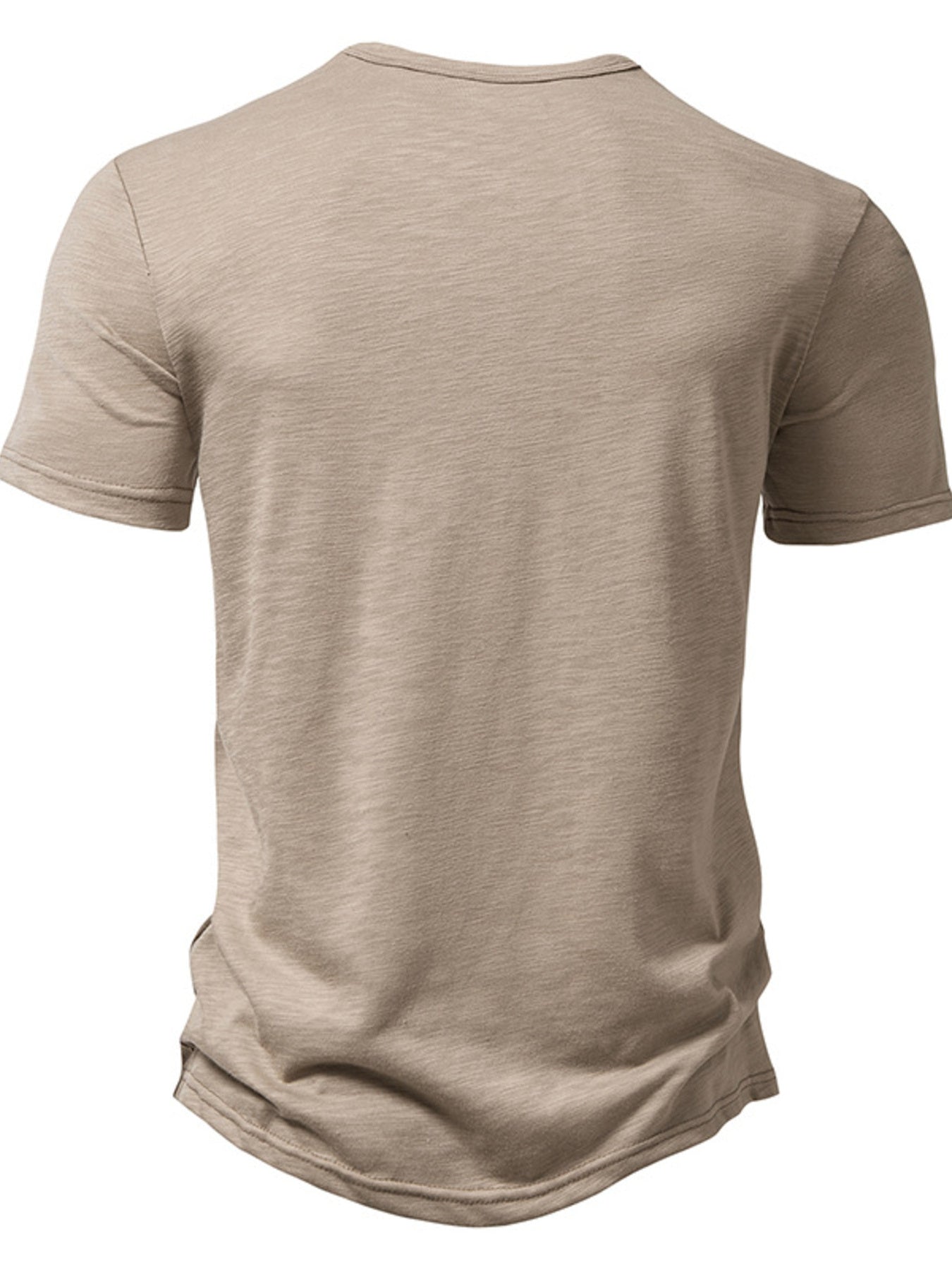 Beige t-shirt on a white background