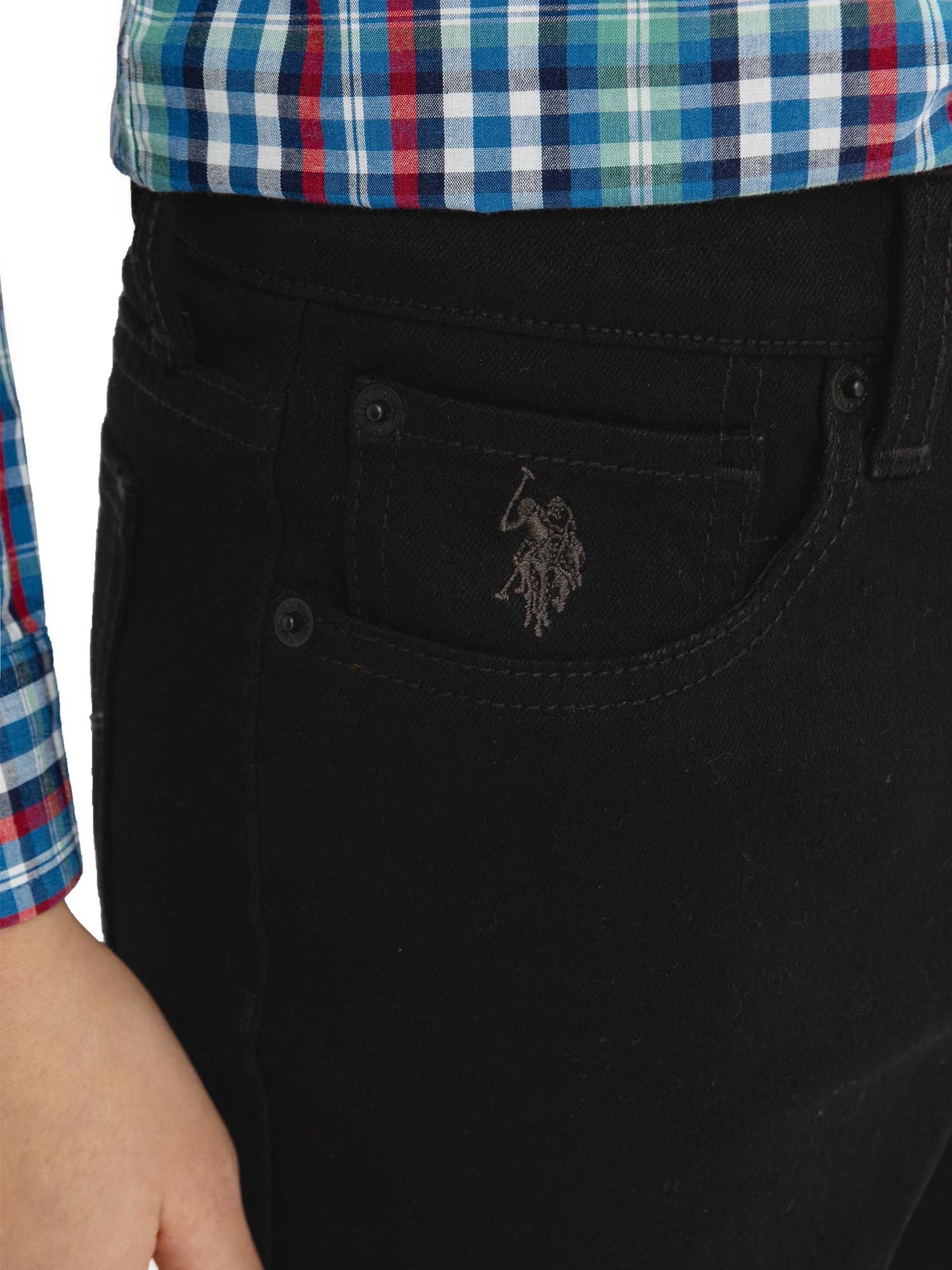 U.S. Polo Assn. Boys Straight Knit Denim Jean, Sizes 4-18