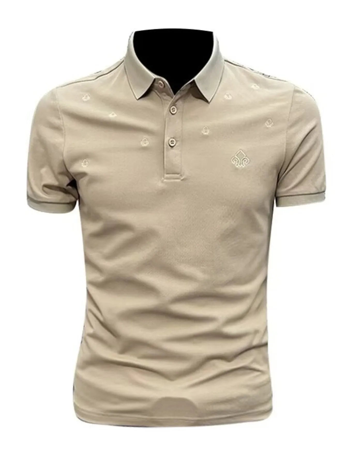 Men's Plus Size Button Detail Short Sleeve Polo