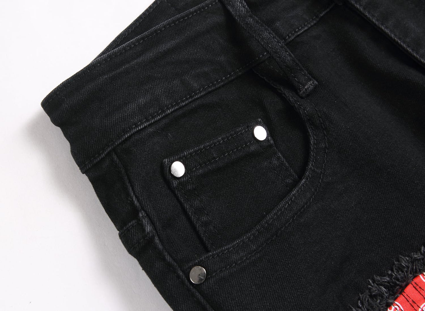 AITITIA Men's Biker Zipper Deco Washed Straight Fit Jeans (40, 002 Light Blue)