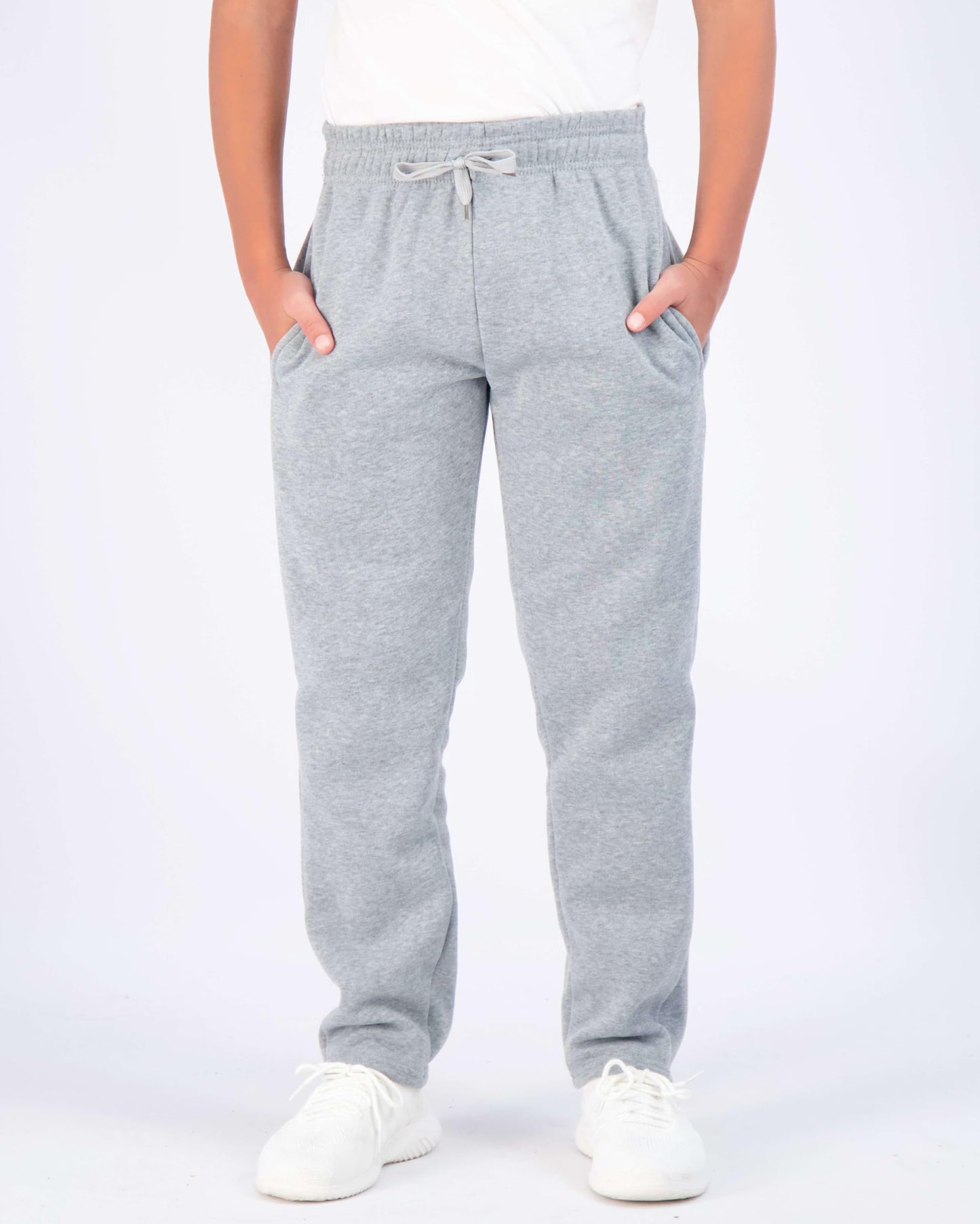 Real Essentials 3 Pack: Boys Tech Fleece Jogger Active Sweatpants with Pockets