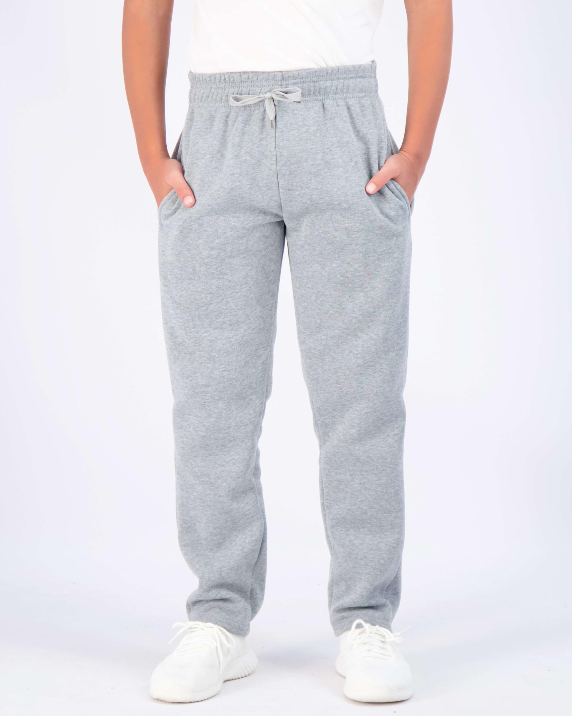 Real Essentials 3 Pack: Boys Tech Fleece Jogger Active Sweatpants with Pockets