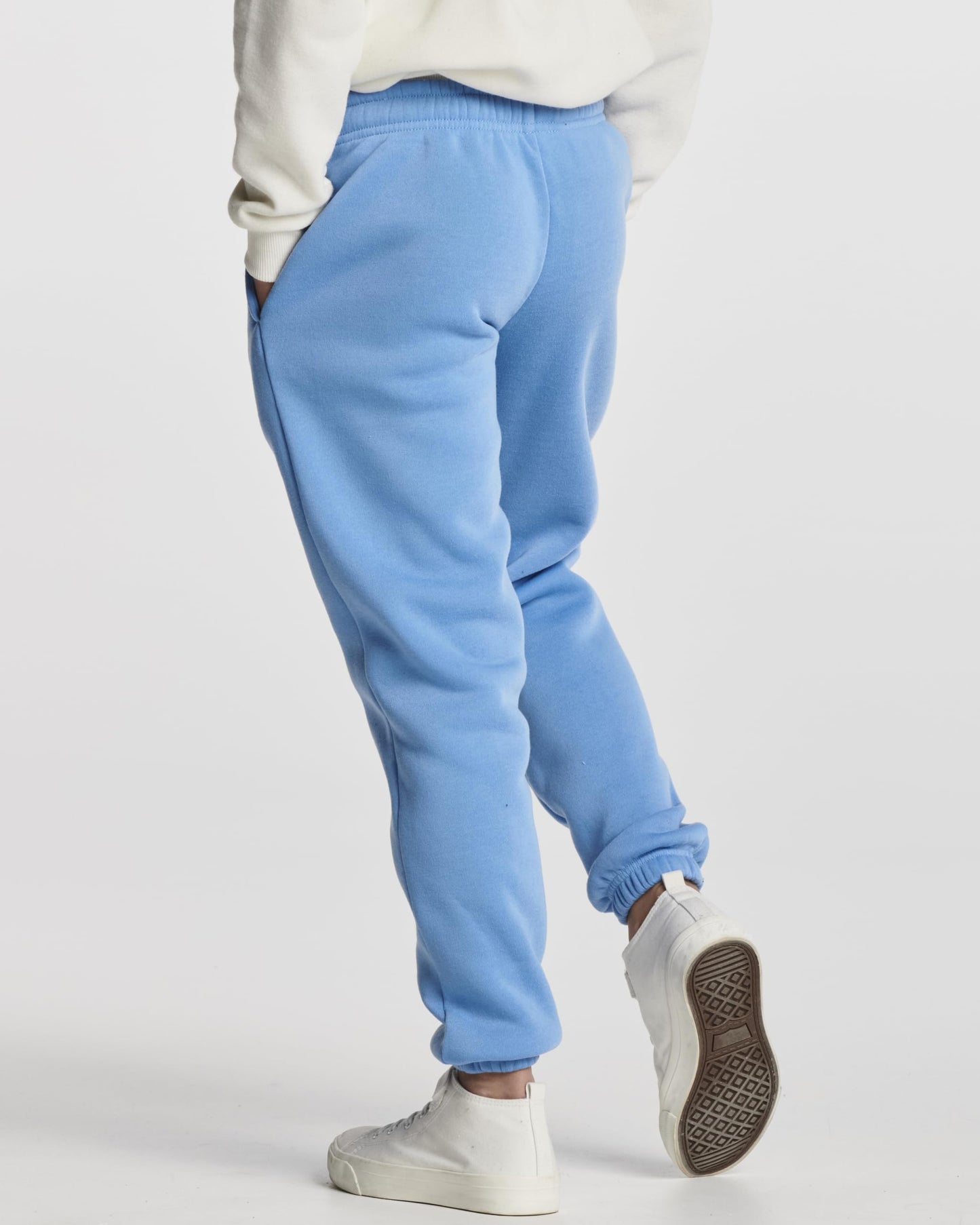 Real Essentials 3 Pack: Boys Tech Fleece Jogger Active Sweatpants with Pockets