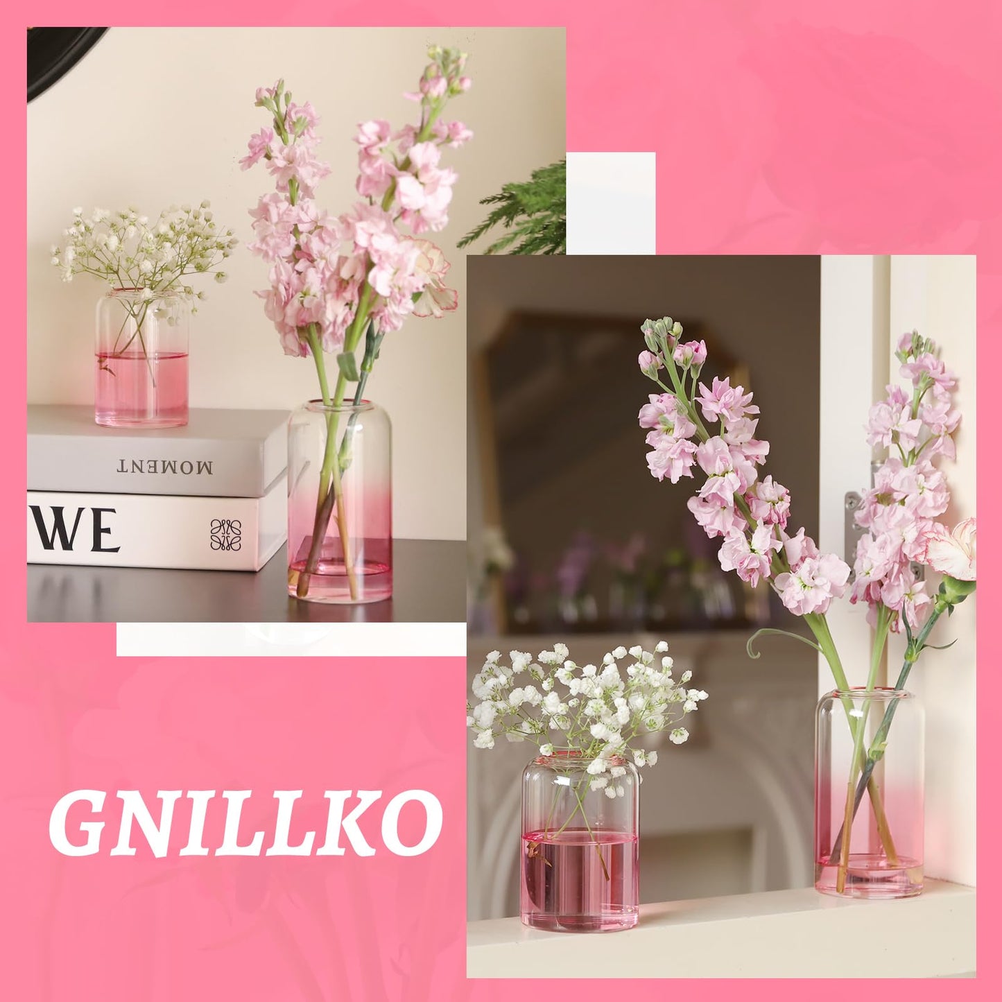 Glass Bud Vases Set of 24, Clear Flower Vase for Centerpieces,