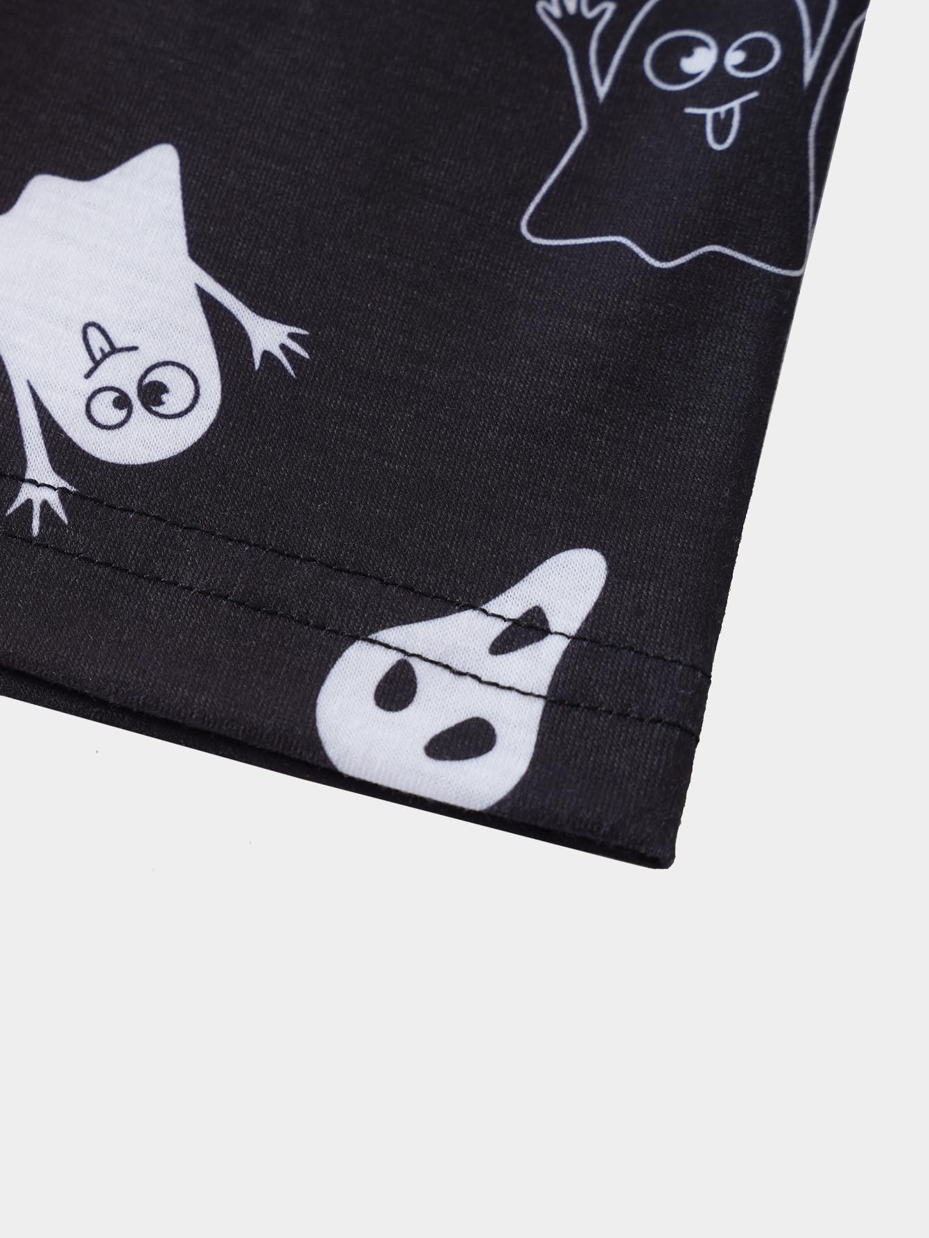 MyFav Big Boys Glow in Dark Skull Pjs Sleepwear Summer Pajama Shorts Sets, Skateboard, 14 Years