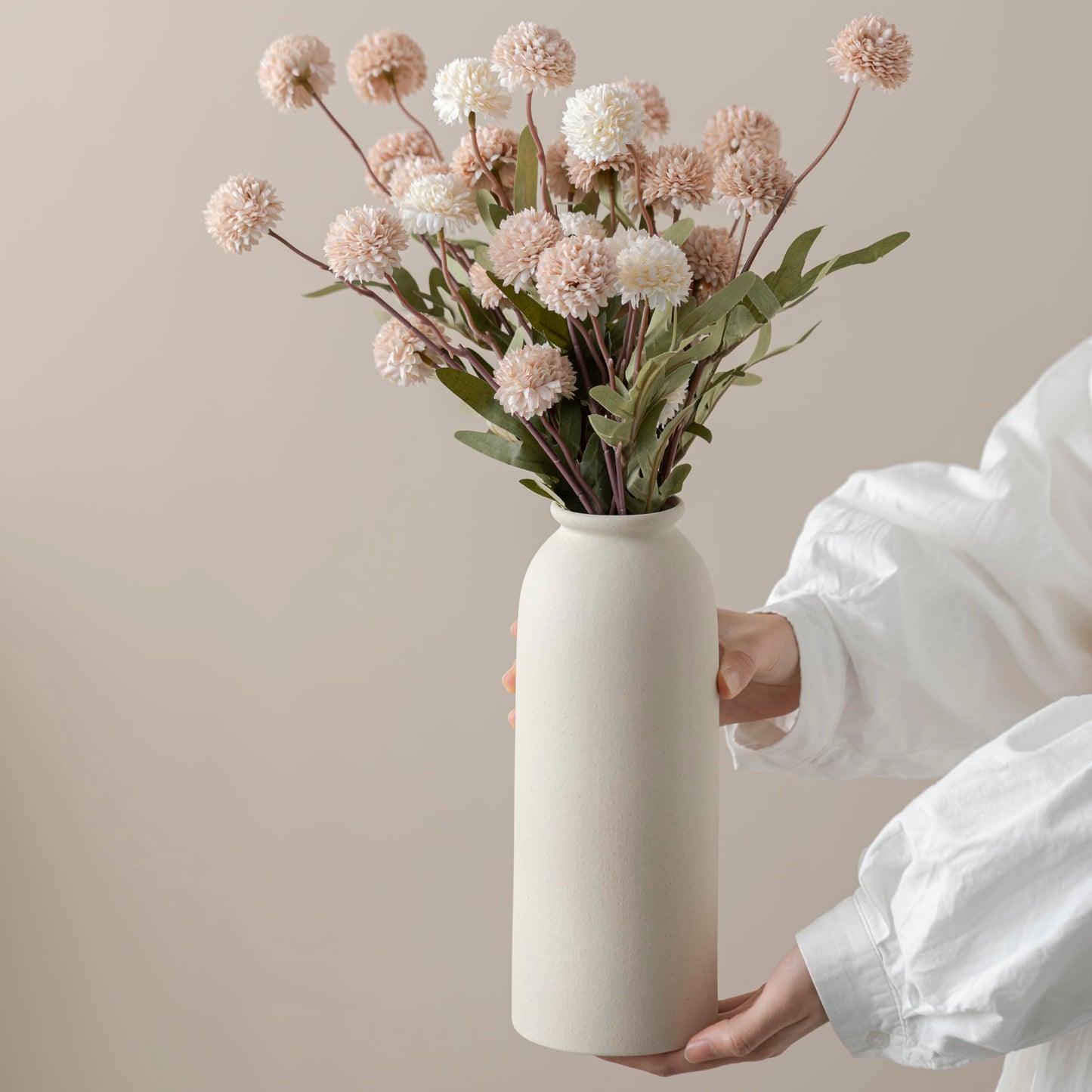 Ceramic Vase Set-3, Small Flower Vases for Decor