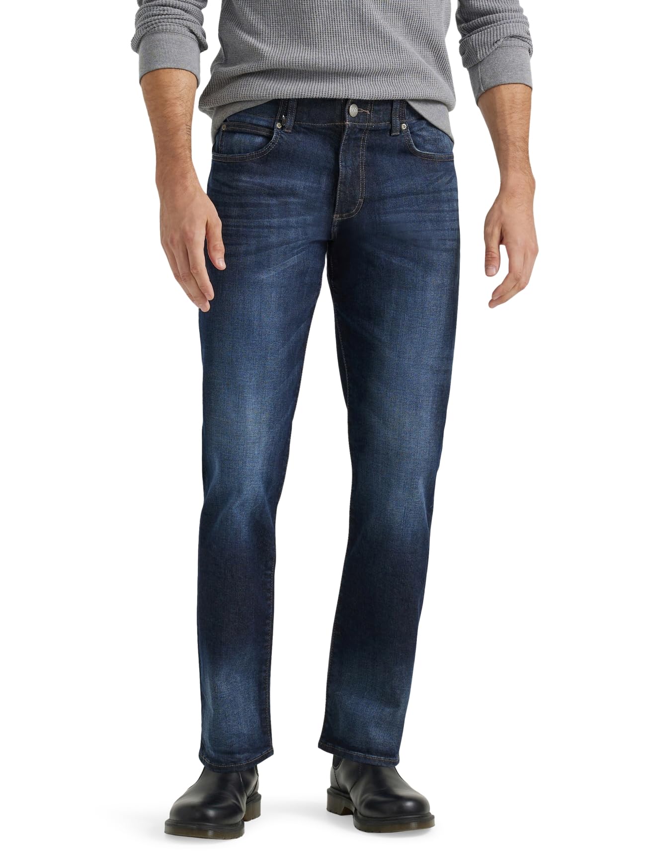 Lee Men's Extreme Motion Straight Taper Jean Cougar 34W x 30L