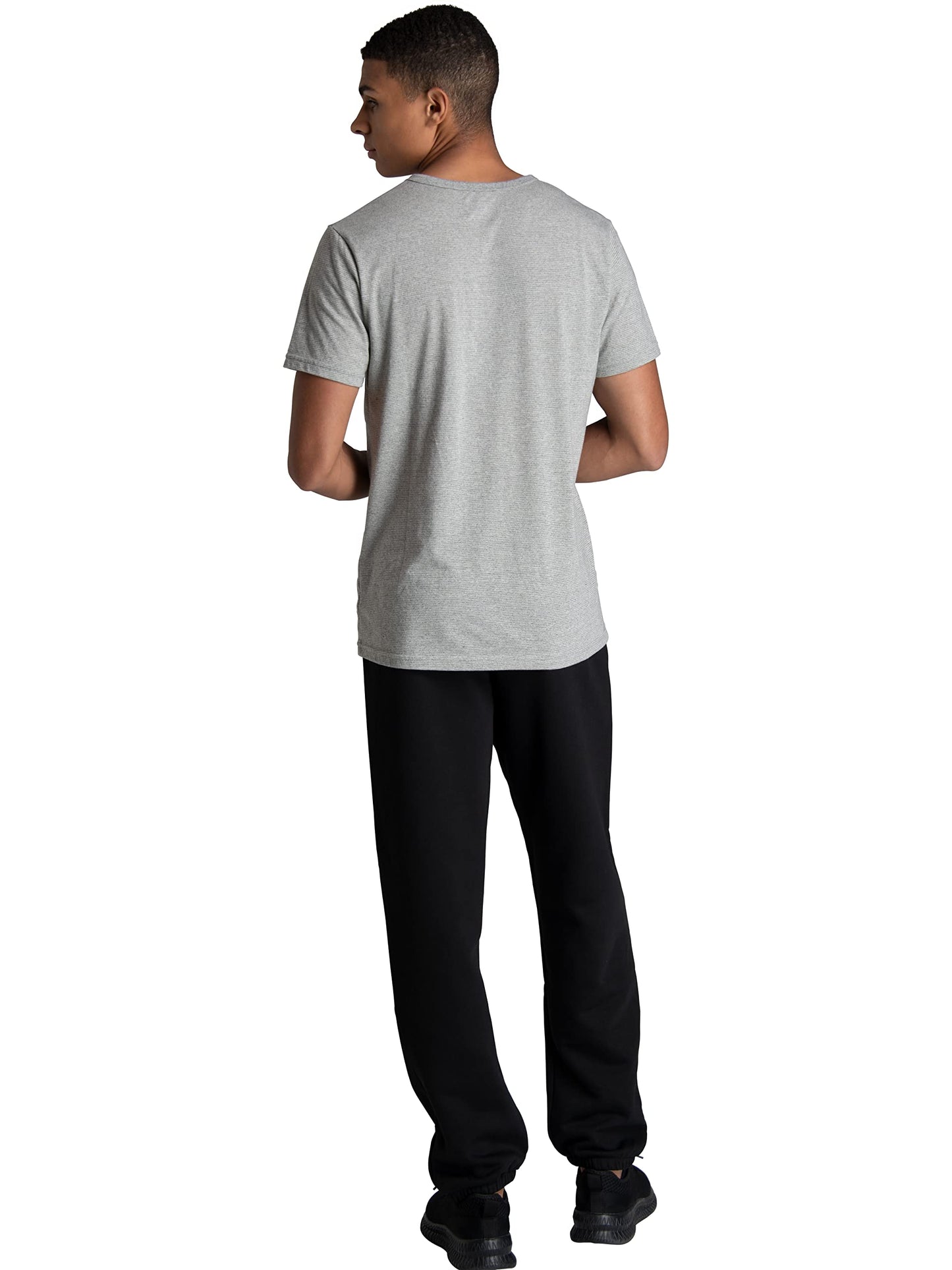 Fruit Of The Loom Mens Eversoft Fleece Elastic Bottom With Pockets, Relaxed Fit, Moisture Wicking, Breathable Sweatpants, Black, X-Large US