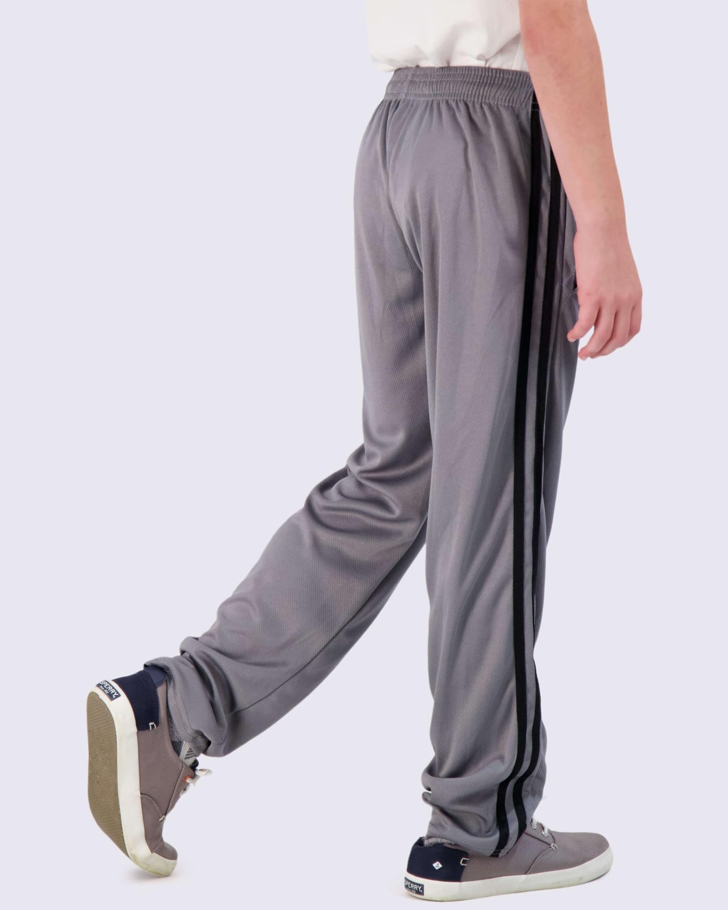 Real Essentials 3 Pack: Boys' Mesh Open Bottom Active Sweatpants 