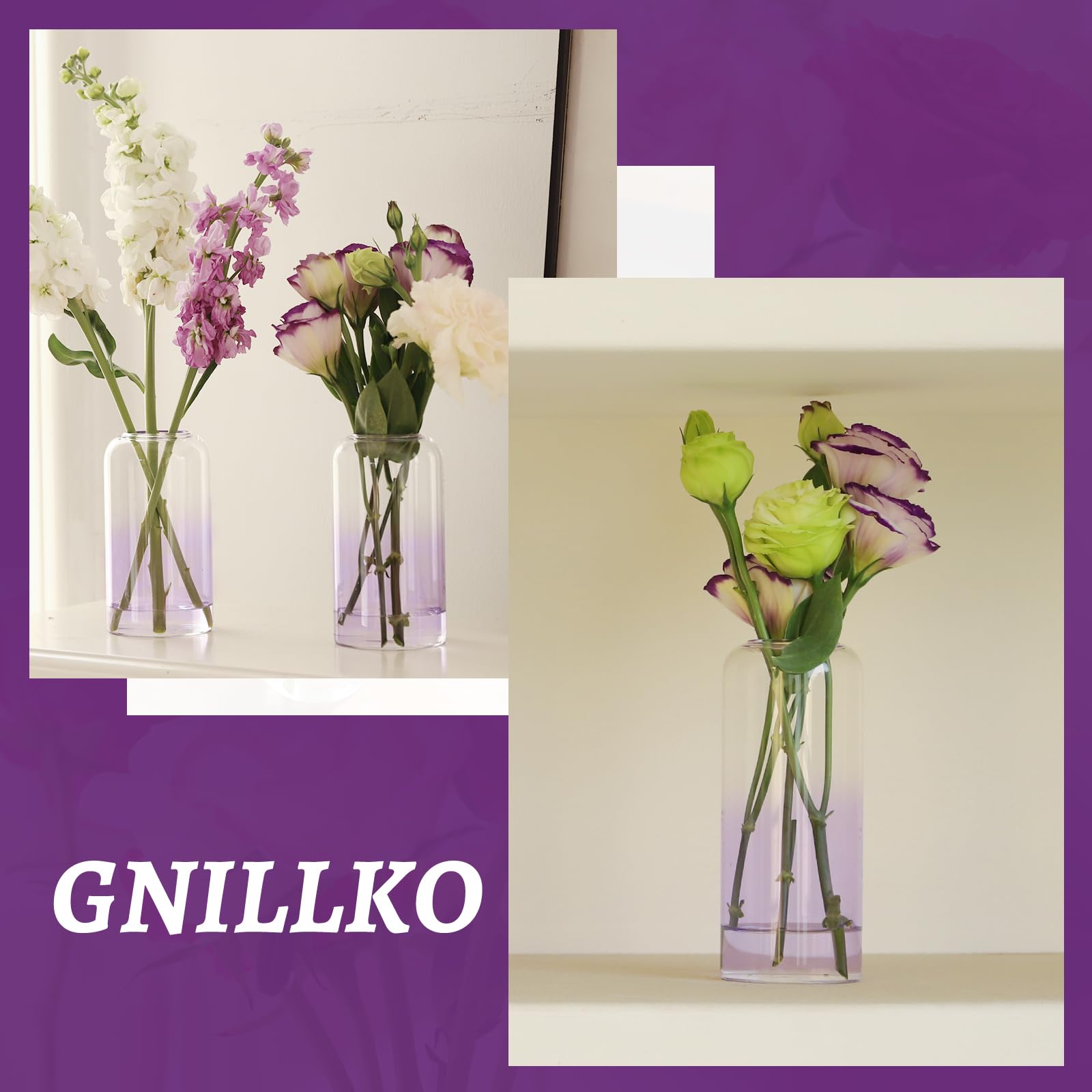 Glass Bud Vases Set of 24, Clear Flower Vase for Centerpieces,