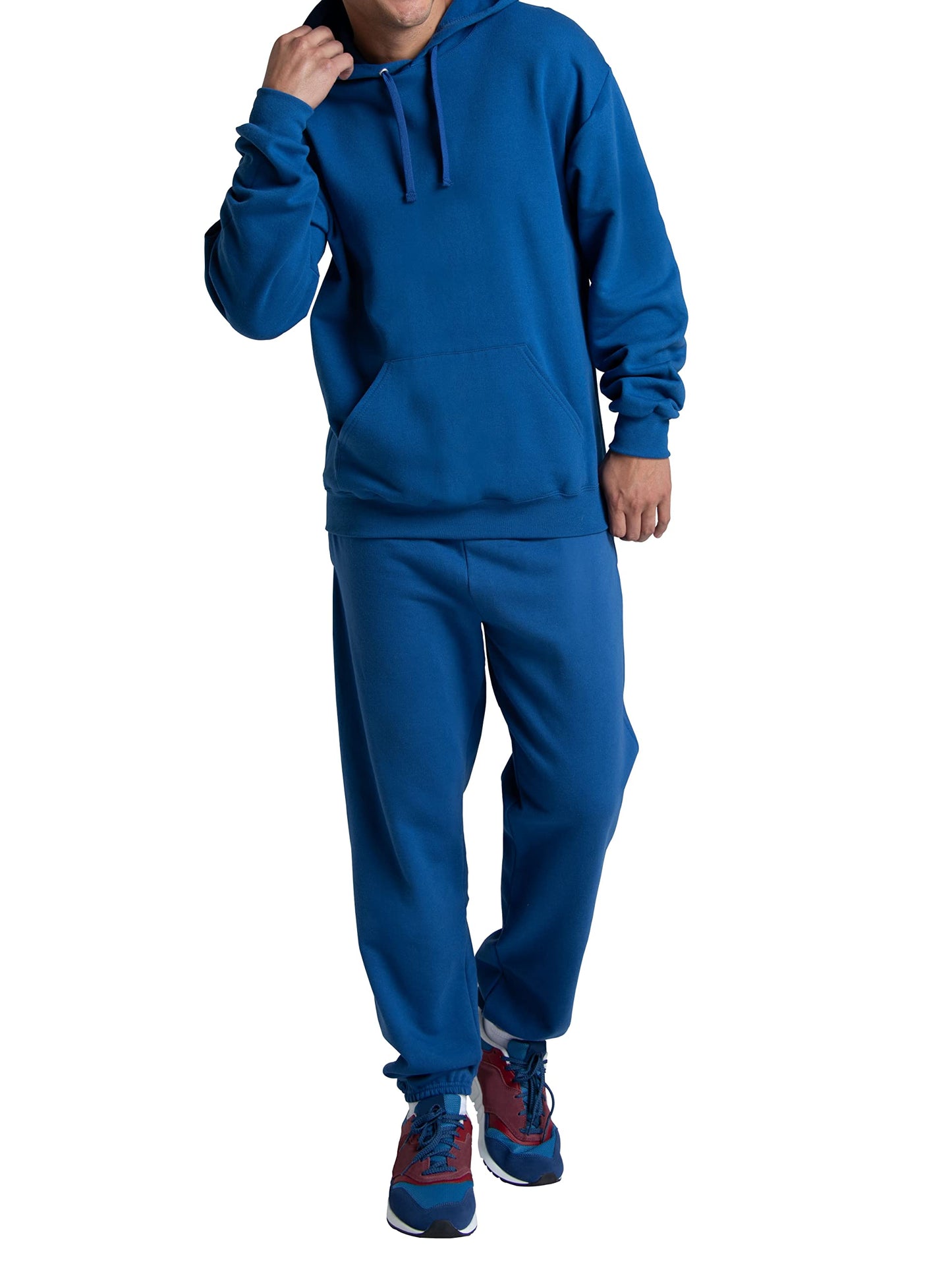 Fruit Of The Loom Mens Eversoft Fleece Elastic Bottom With Pockets, Relaxed Fit, Moisture Wicking, Breathable Sweatpants, Black, X-Large US