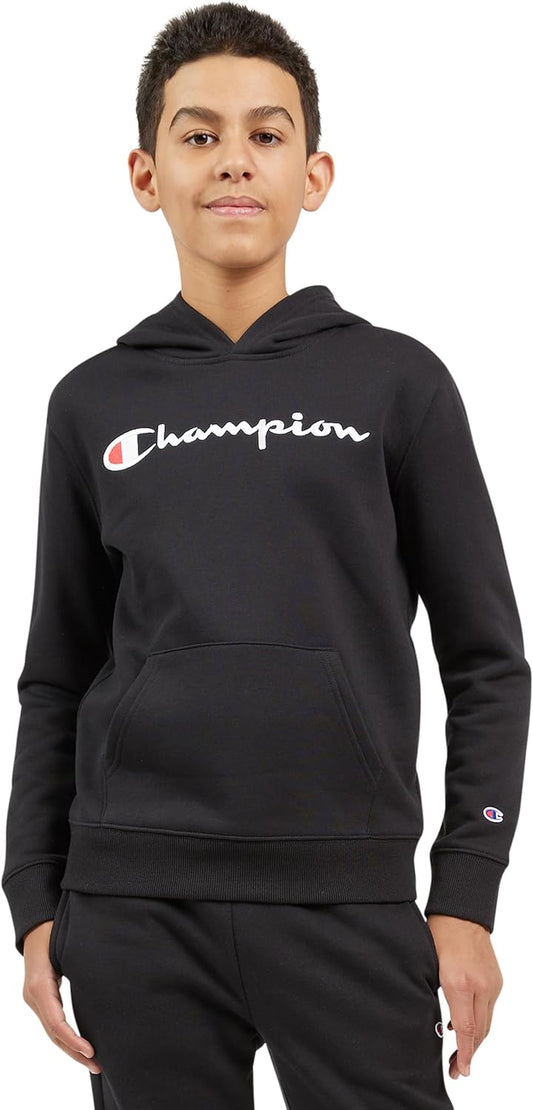 ChampionYouth Powerblend Fleece Hoodie, Signature Black, Small
