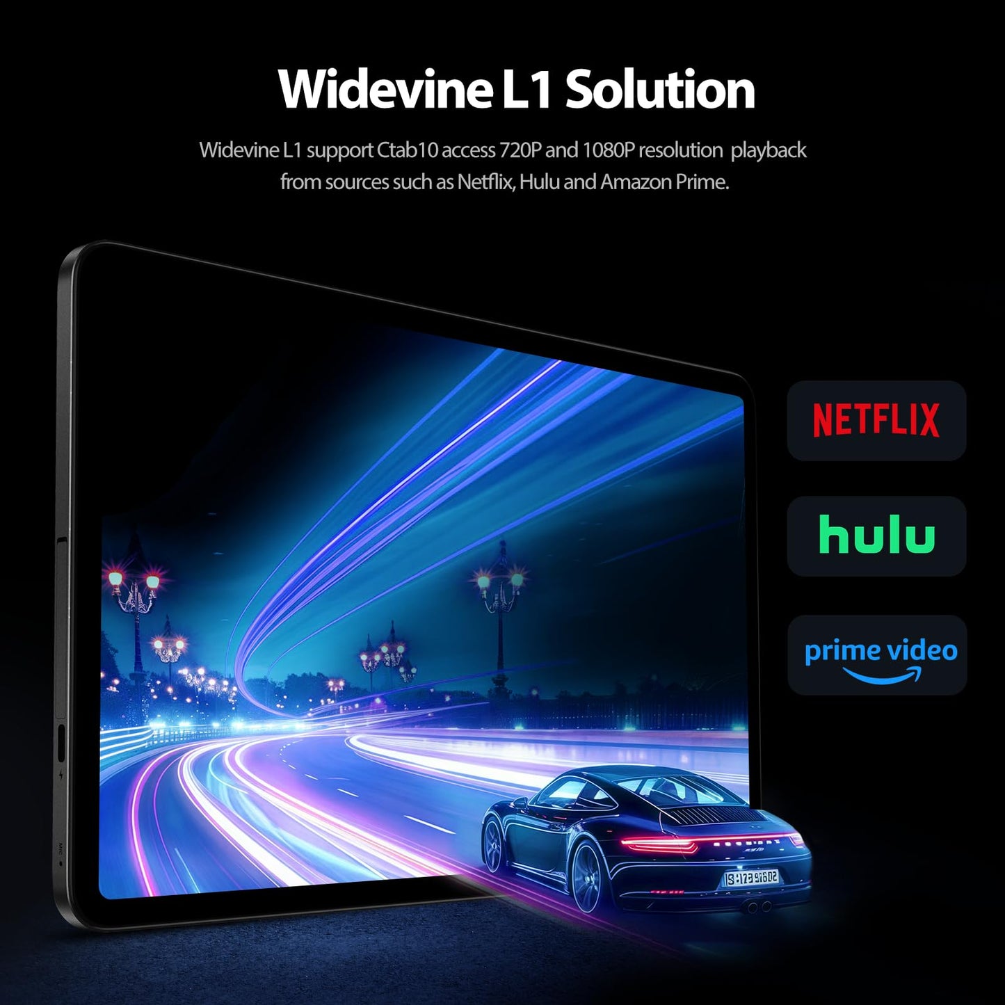 Android Tablet, 10.1 inch Android 15 Tablet, Octa-core CPU, 2 Years Protection, RAM 12GB, ROM 64GB (Up to 2 TB), 800x1280 Resolution, WiFi 6 & Bluetooth 5.4, Dual Speakers, 5MP+8MP, 6000mAh, Black