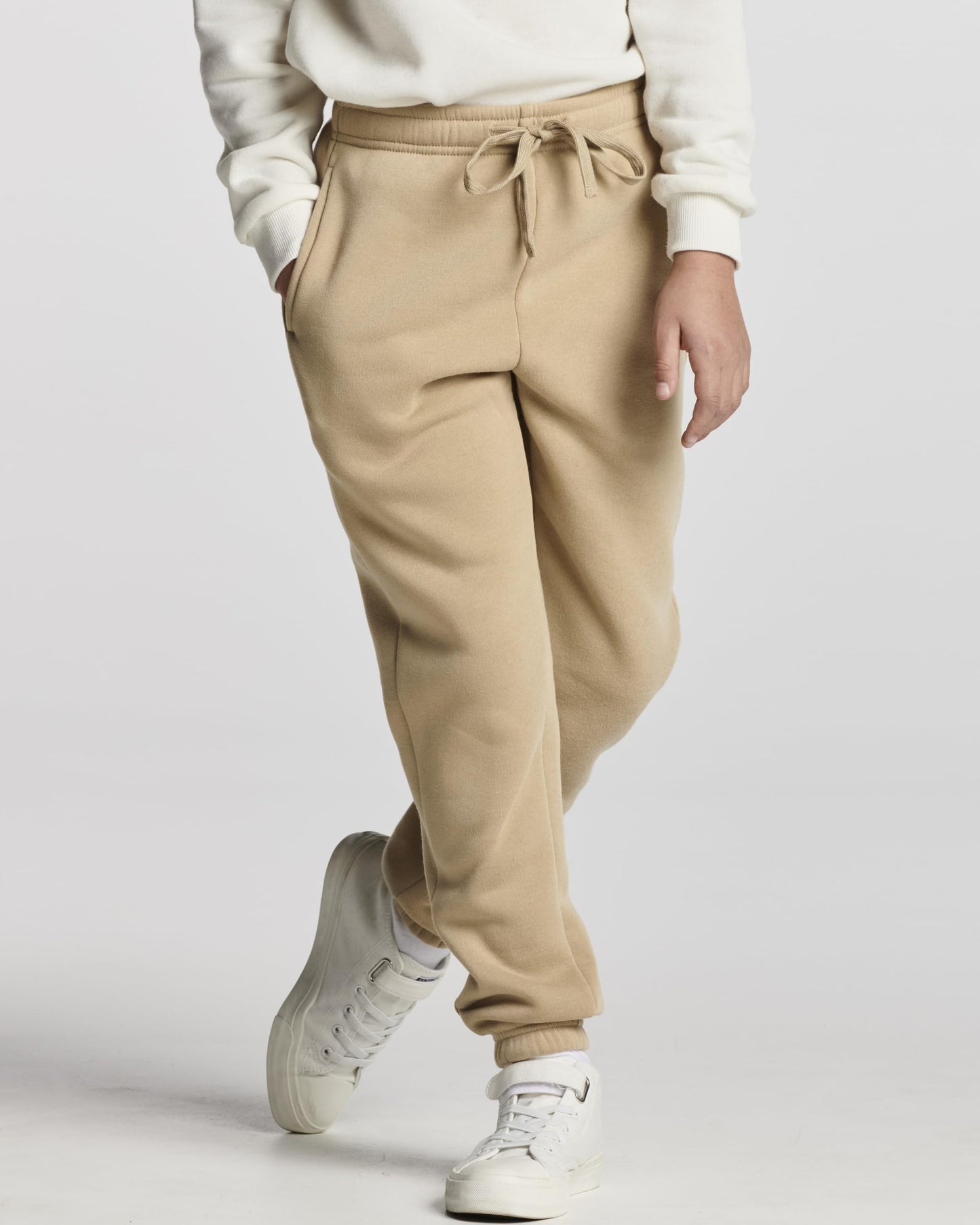 Real Essentials 3 Pack: Boys Tech Fleece Jogger Active Sweatpants with Pockets