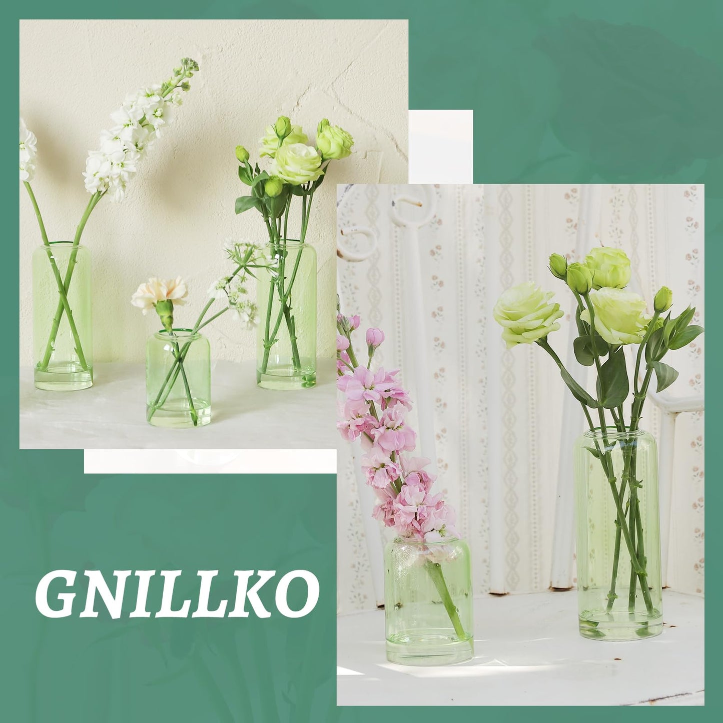 Glass Bud Vases Set of 24, Clear Flower Vase for Centerpieces,