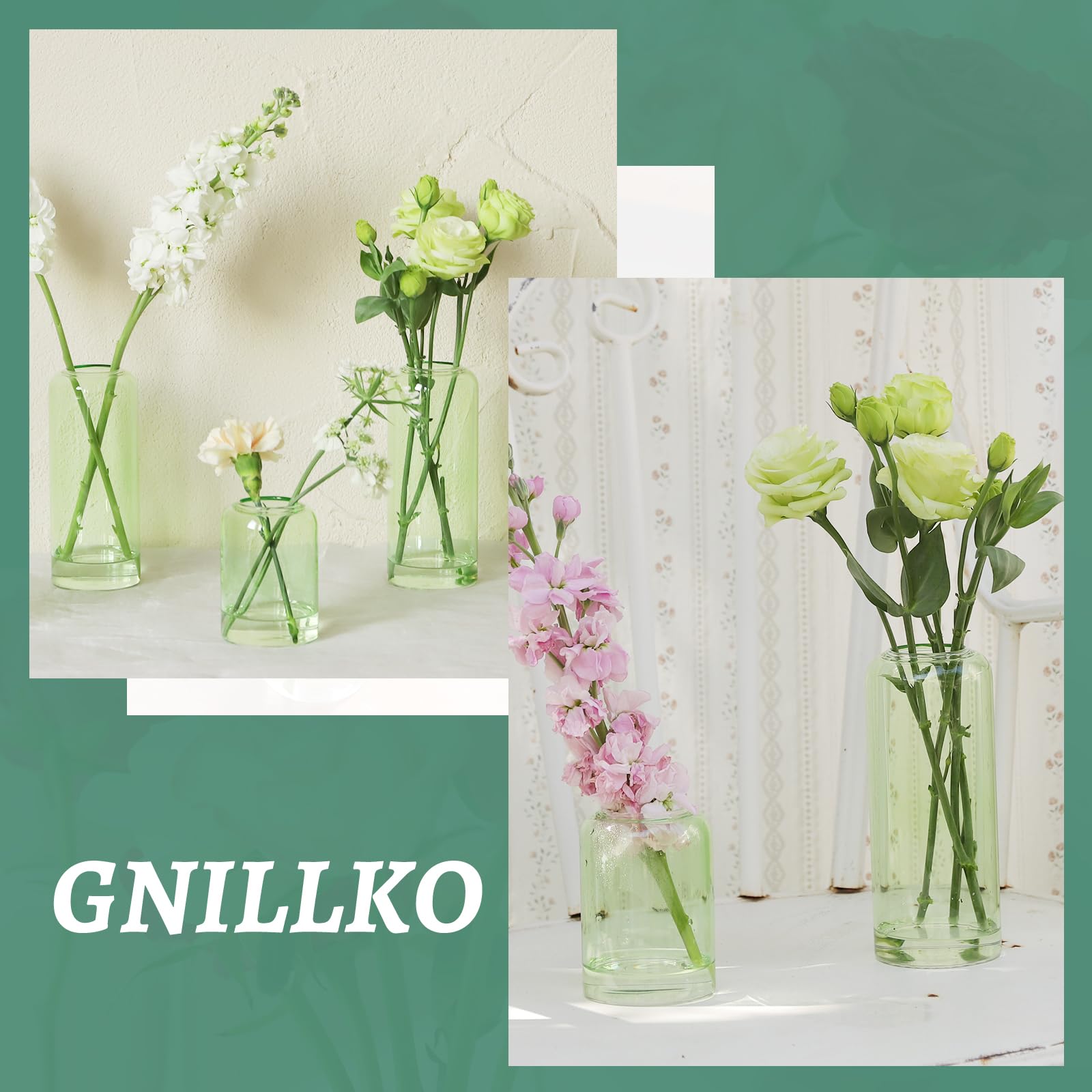 Glass Bud Vases Set of 24, Clear Flower Vase for Centerpieces,