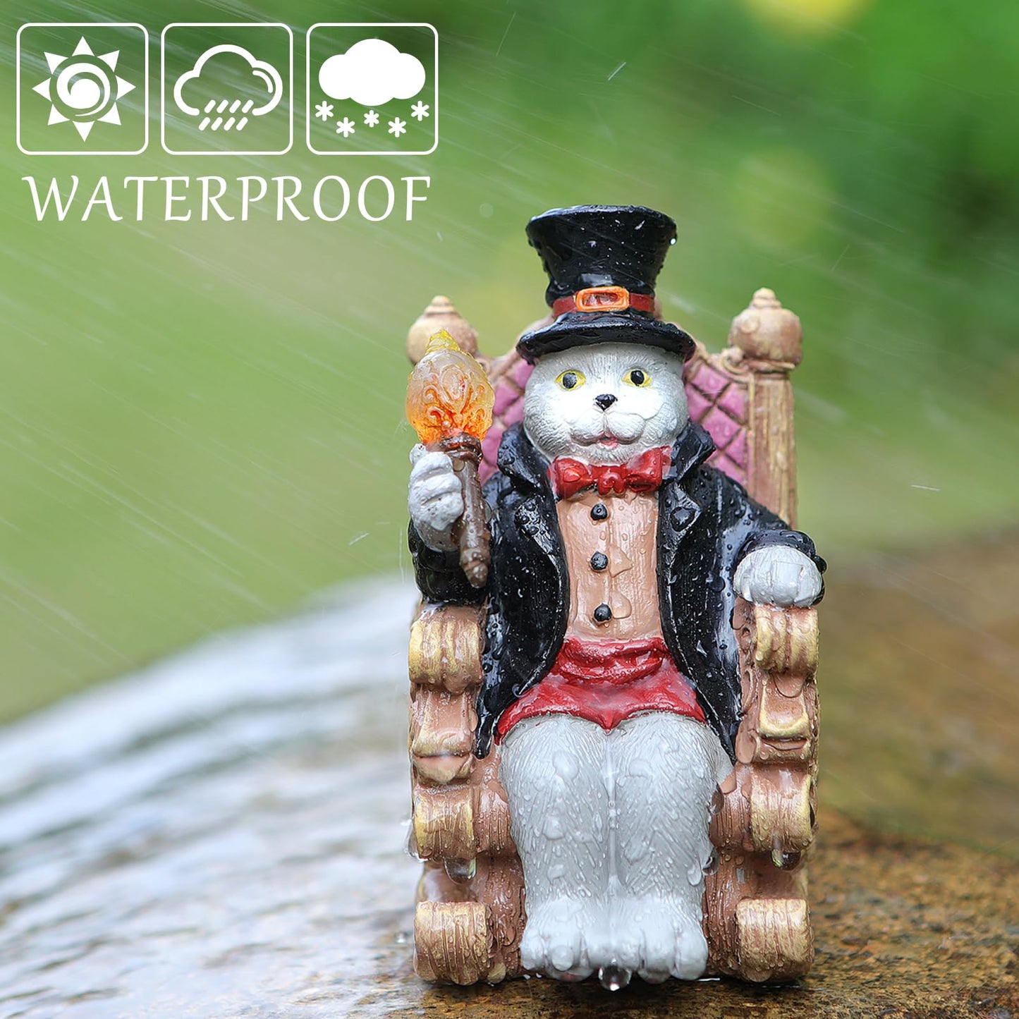 FOXMIS Miniature Frog Garden Statue Gifts Fall Halloween Decorations Fairy