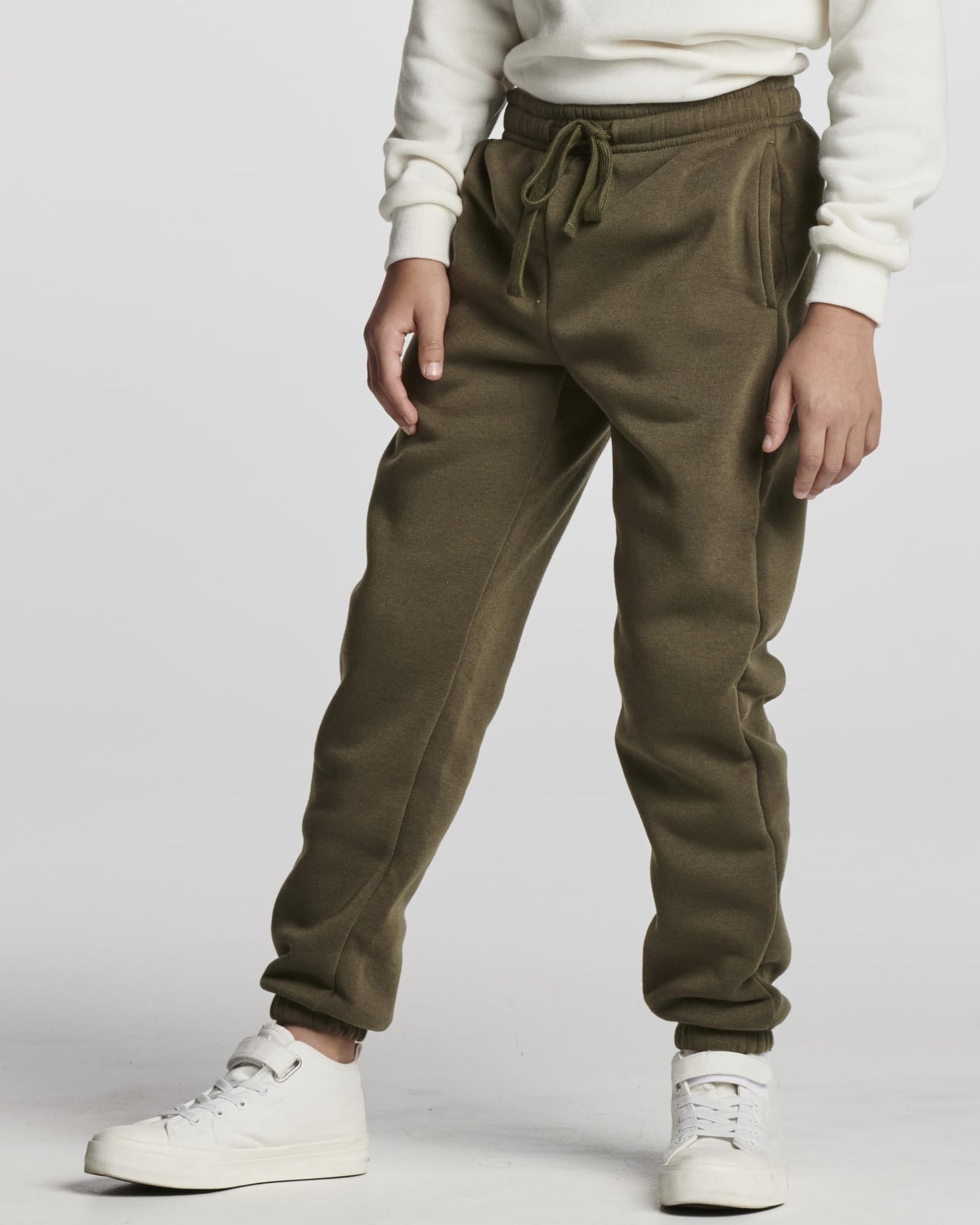 Real Essentials 3 Pack: Boys Tech Fleece Jogger Active Sweatpants with Pockets