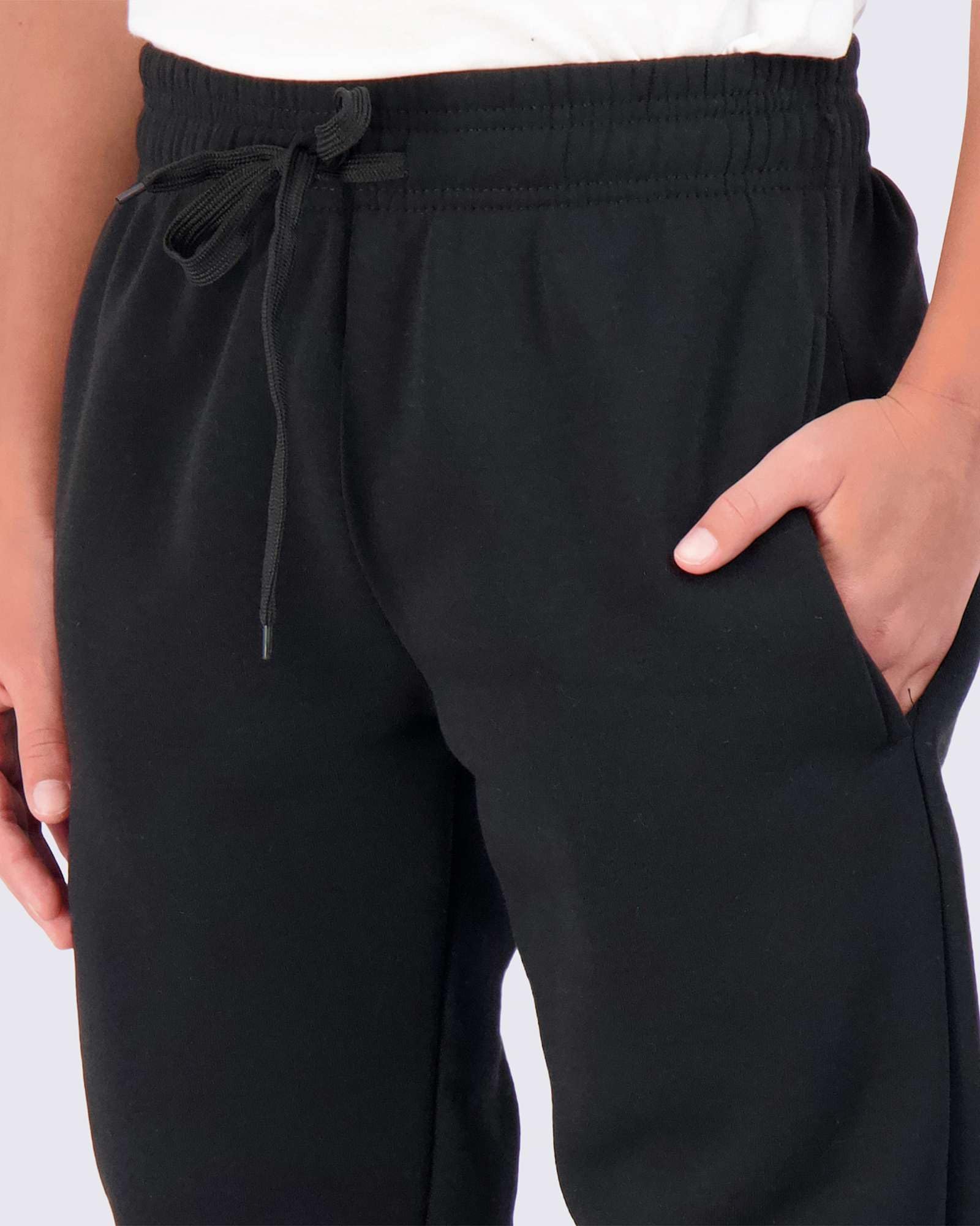 Real Essentials 3 Pack: Boys Tech Fleece Jogger Active Sweatpants with Pockets