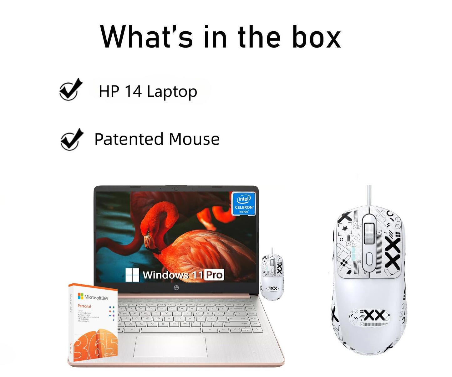 HP 2025 New Student Business Laptop, Intel N150 CPU(Beats N4120), 14 Inch LED Screen, 16GB RAM, 384GB Storage(128GB UFS+256GB MSD), Wi-Fi 6, Copilot AI, Office Pro Lifetime, Windows 11 Pro,w/Mouse