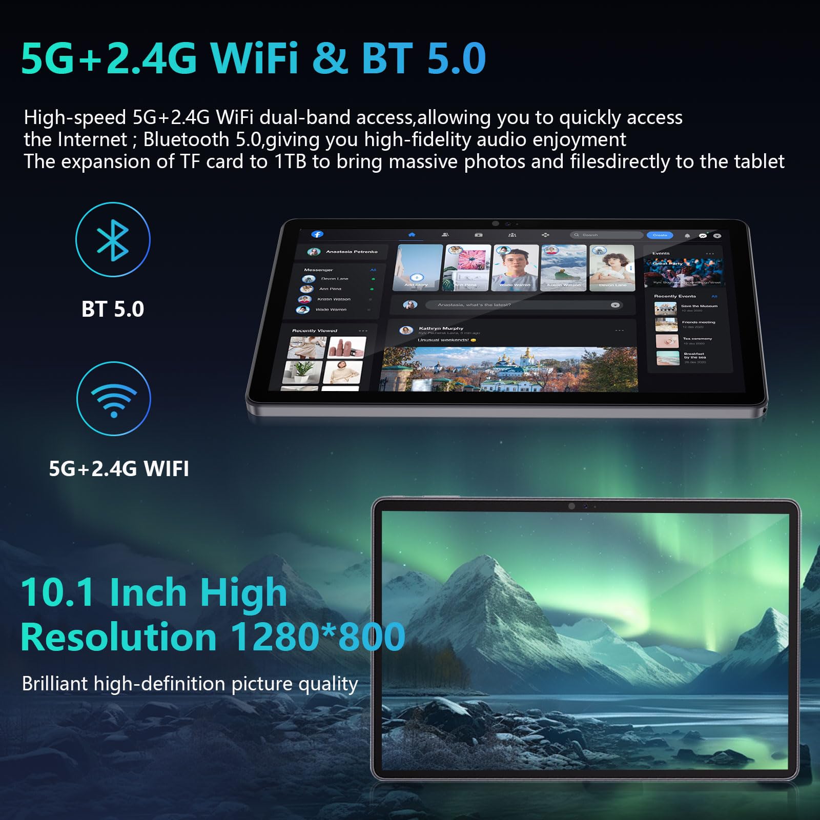 JIKOCXN Tablet 11 inch Android 12 Tablets, 12GB+128GB,1TB Expand, Widevine L1 Compatible 8-Core Tablet with 5G WiFi, 8000mAh Battery, Camera, 11" IPS Big Screen (Beige)