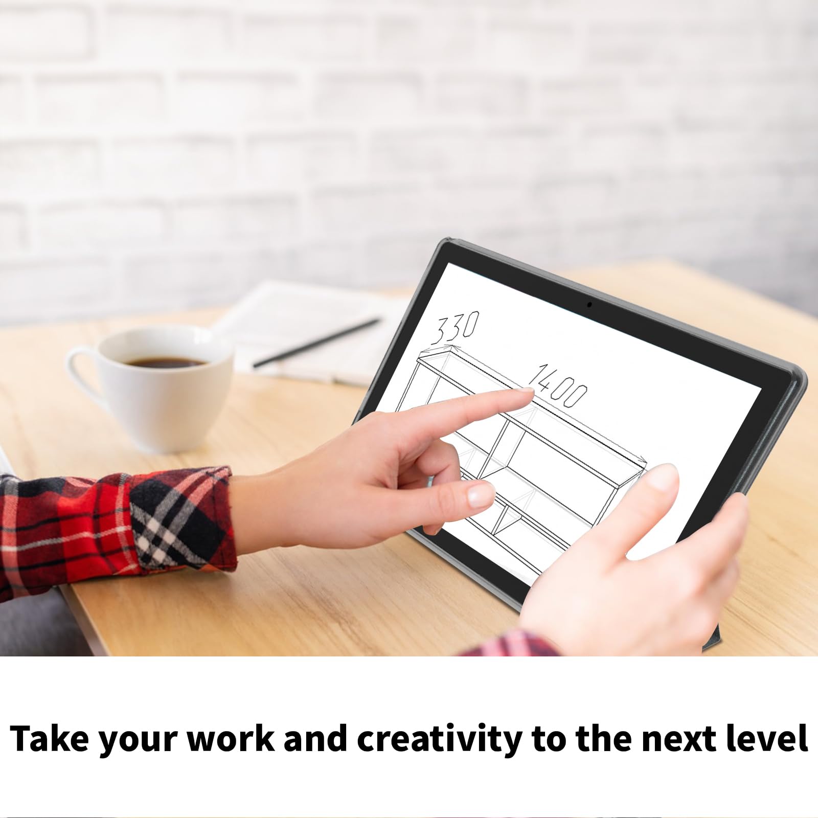 2025 Upgraded Android 14 Tablet, 11inch Tablet PC,Support Face Unlock, Octa-core CPU,12GB+128GB+1TB Expand, 8000mAh Big Battery, 18W Fast Charging, WiFi6, BT5.0,Touchscreen Display Tableta with Case