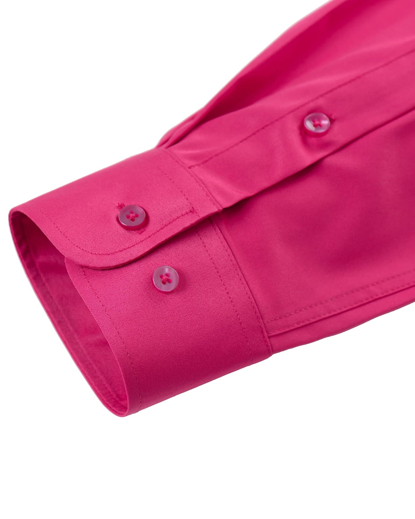 J.VER Men's Dress Shirts Solid Long Sleeve Stretch Wrinkle-Free Formal Shirt Business Casual Button Down Shirts White