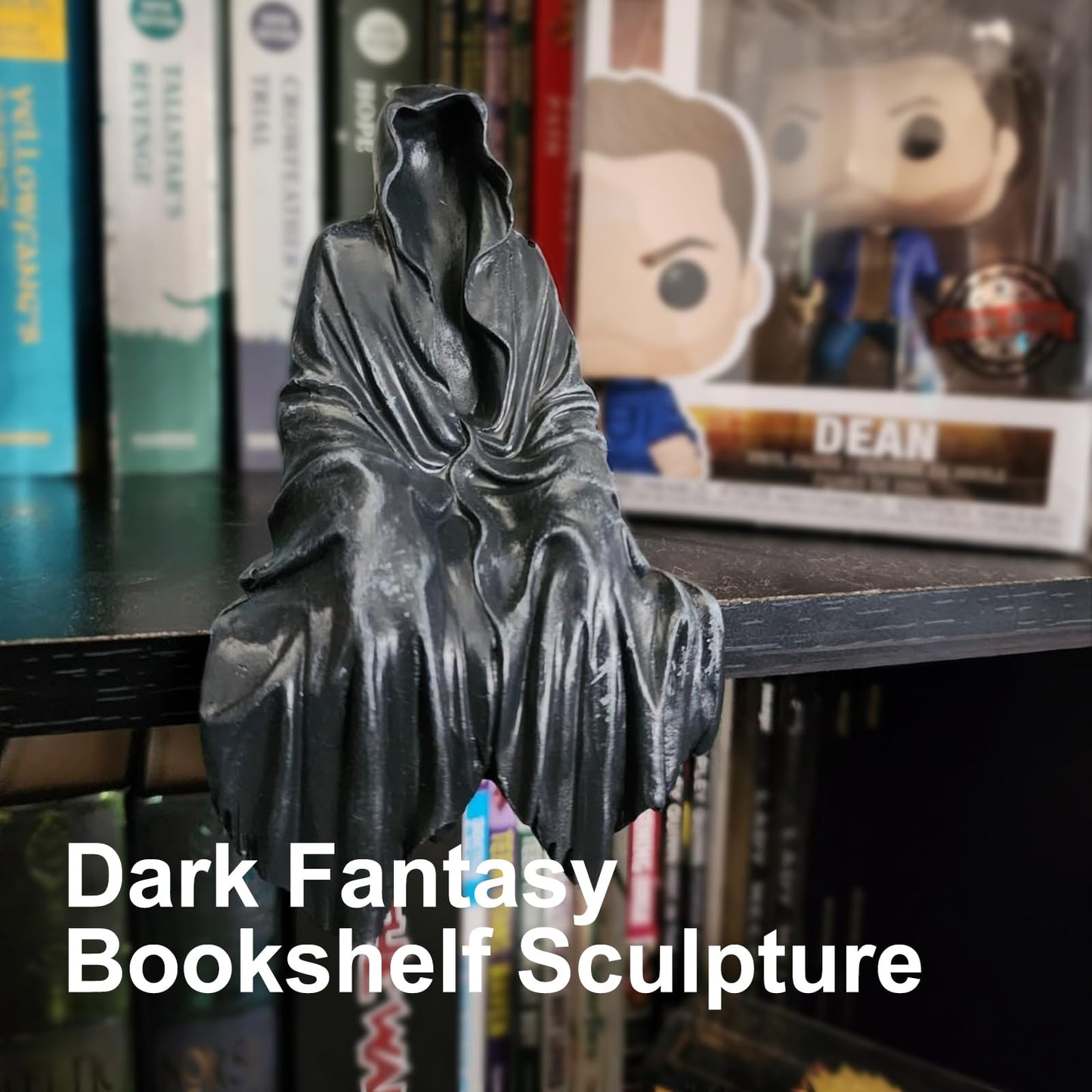 LUusmm 5.1 Inch Resin Tabletop Gothic Decor Sitting Statue,