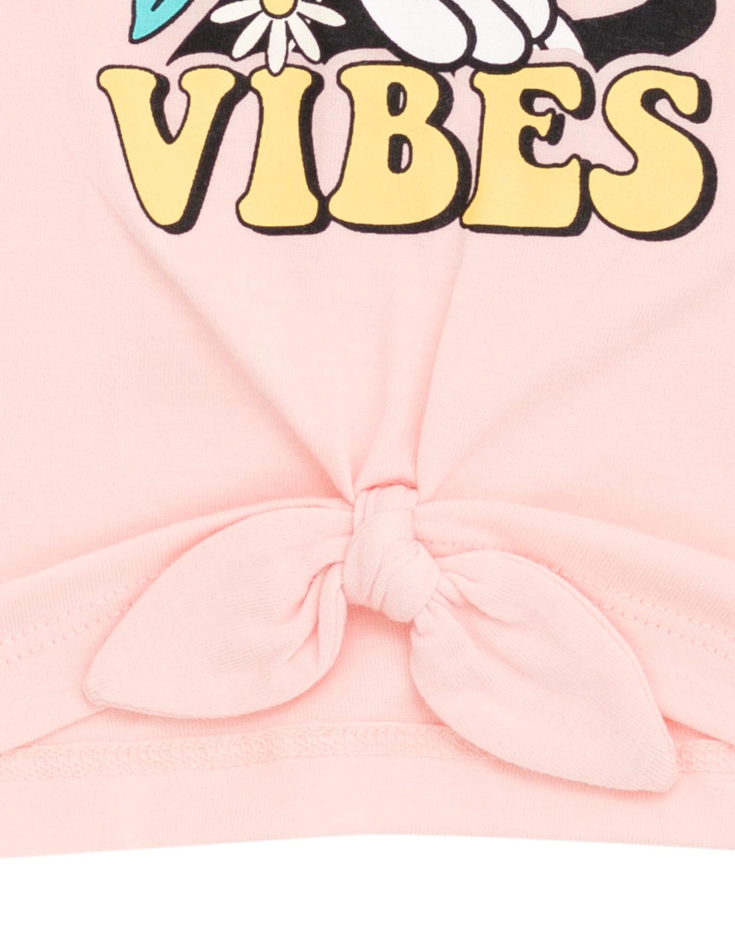 Disney Minnie Mouse Toddler Girls Graphic T-Shirt and Shorts Outfit Set Light Pink/Light Blue 3T