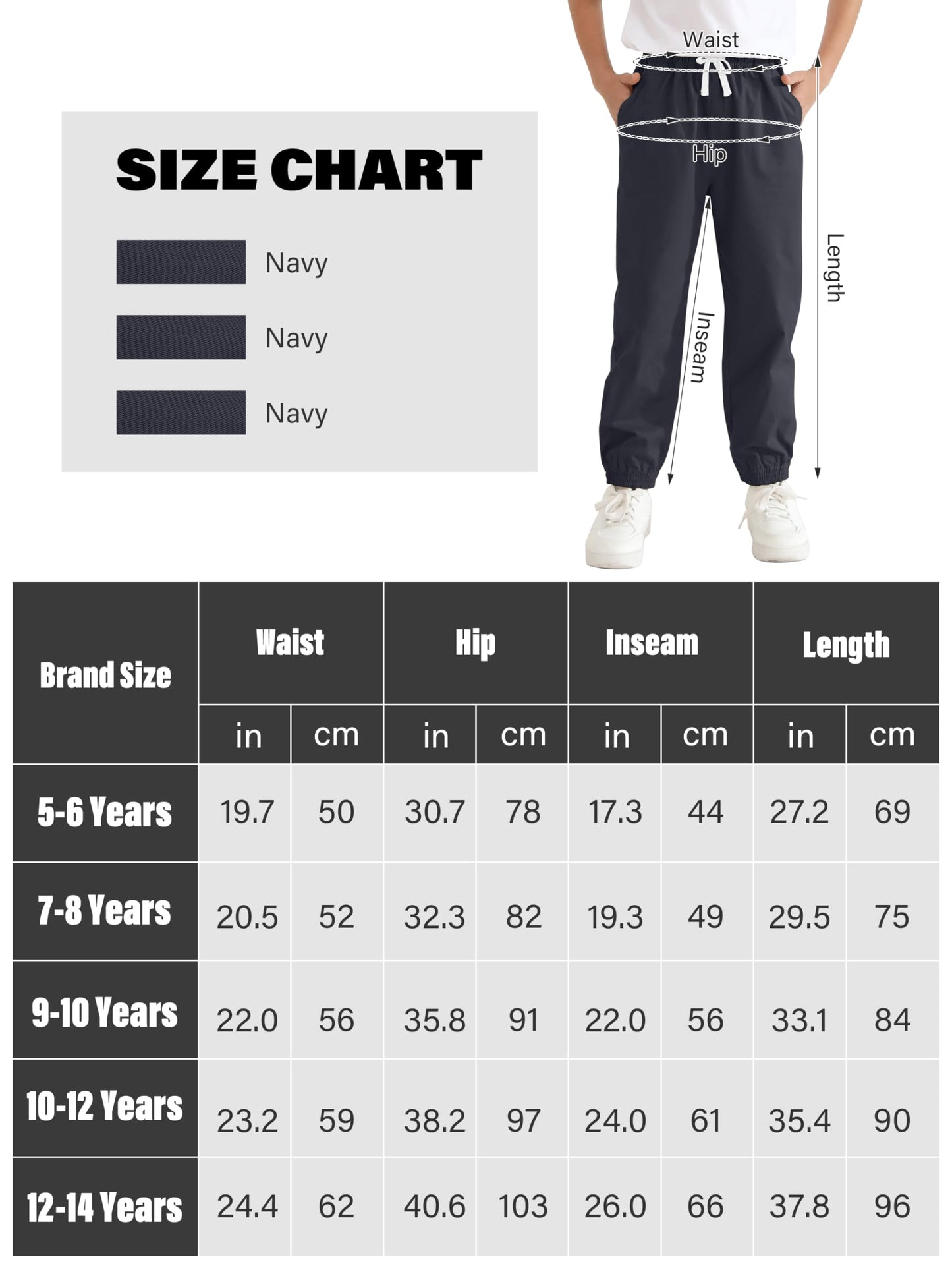 Resinta 3 Pack Boys' Stretch School Jogger Pants Pull-On 