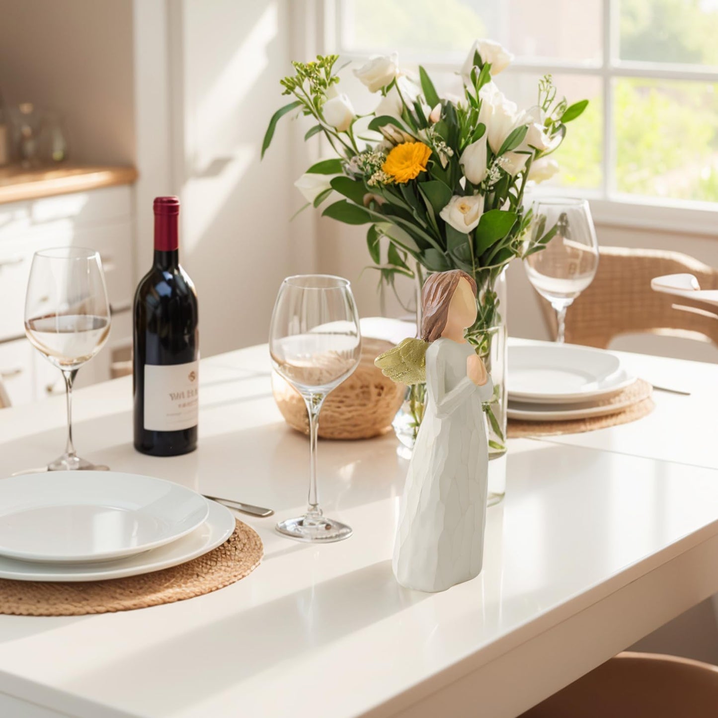 CUNTAUK Guardian Angel Statue, Healing Angel Figurines for Women.